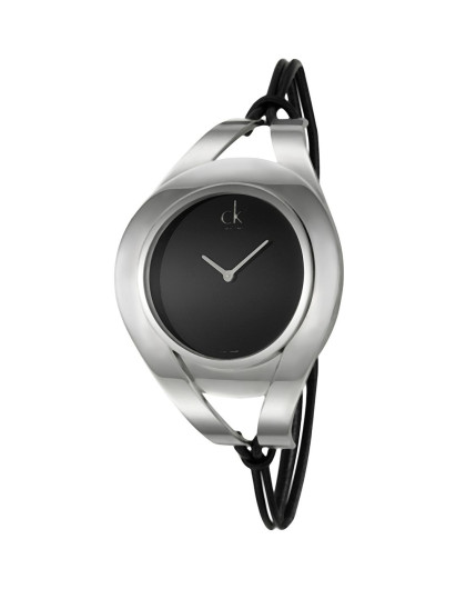 calvin klein 6.5寸女士优雅细致皮革表带手表k1b33102
