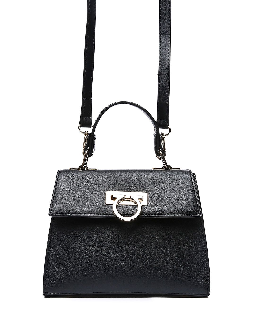 carlton london鞋包新品简约翻盖搭扣手提/斜挎包clb06af000701_唯品