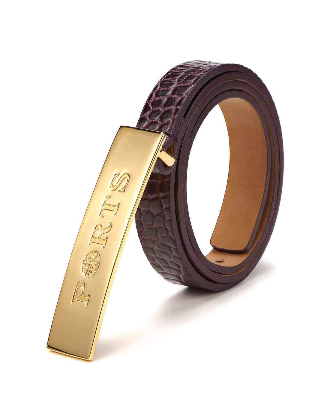 宝姿ports女款深紫色欧美时尚皮带lr9a7007guu07-purple_唯品会