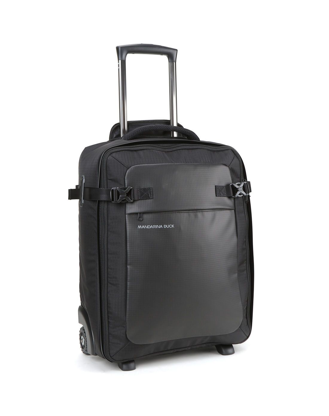mandarina duck黑色时尚商务旅行拉杆箱mdat5a2fr1651_唯品会