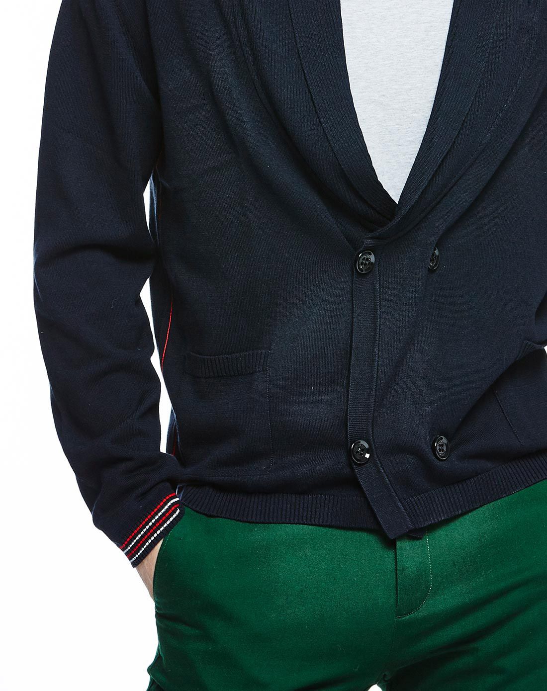 藏黑色百搭时尚开衫长袖毛衫