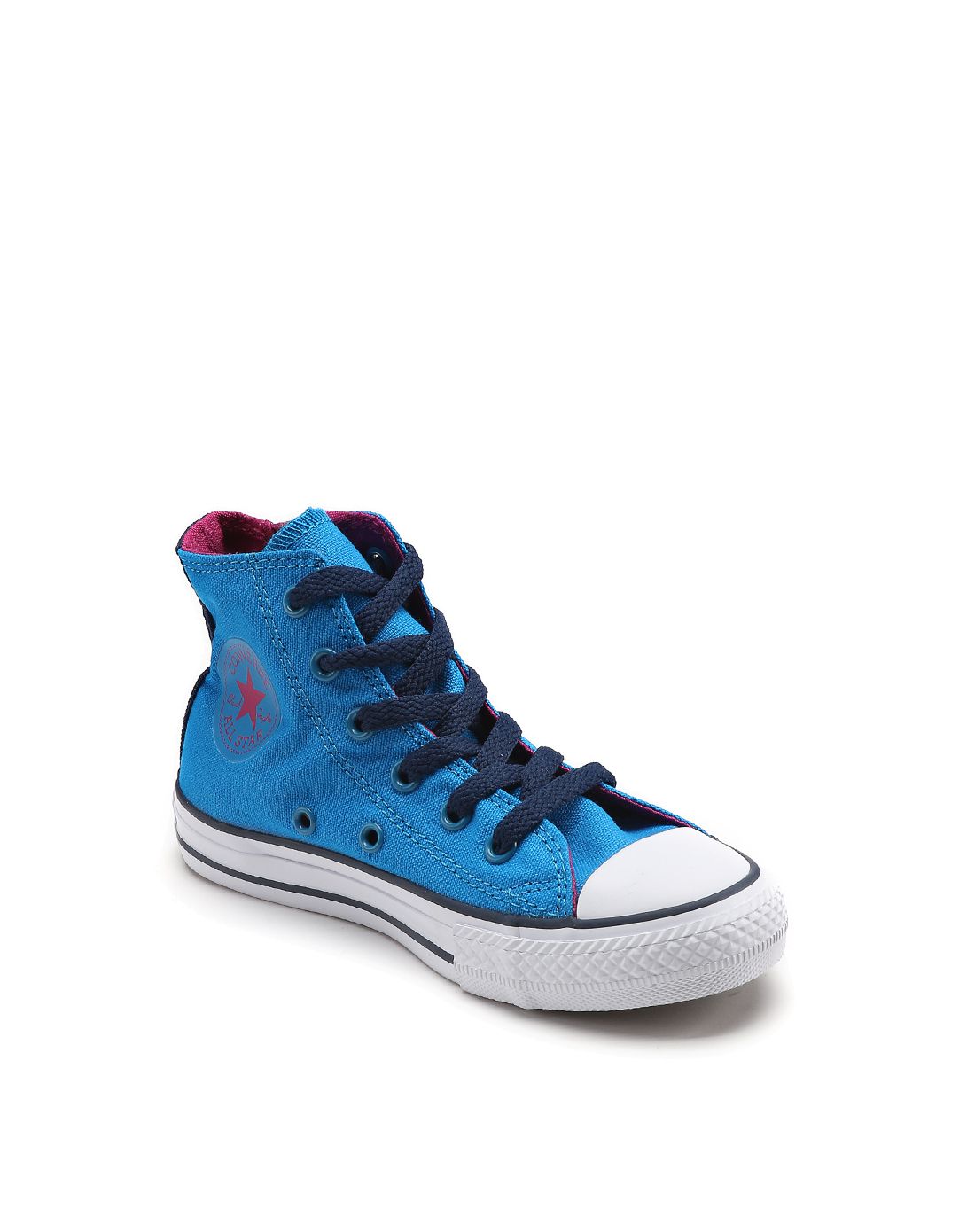 chuck taylor all star 中性童款蓝绿色高帮帆布鞋