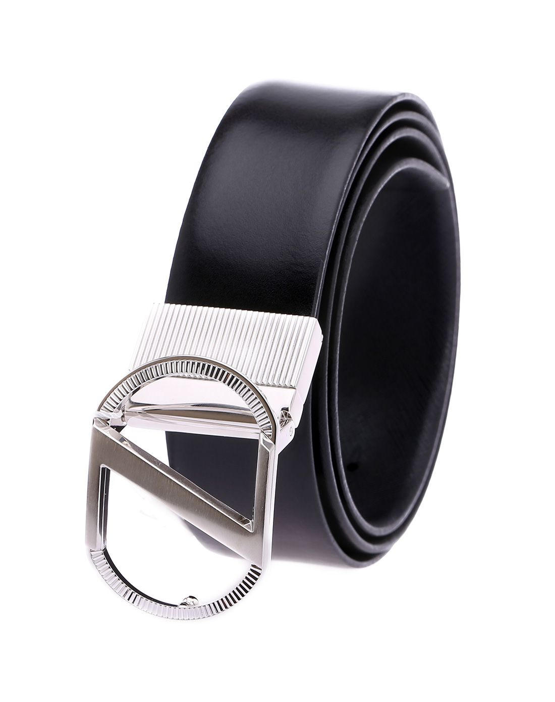 zegna 男士黑色真皮腰带