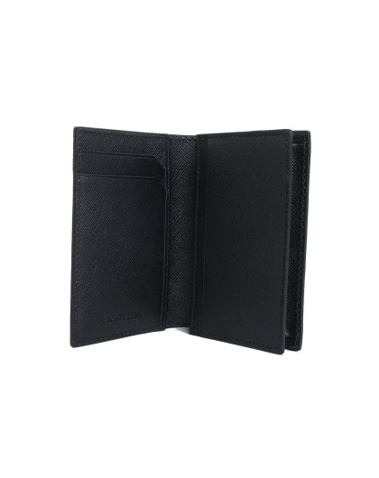 > montblanc 男性黑色简约牛皮卡包