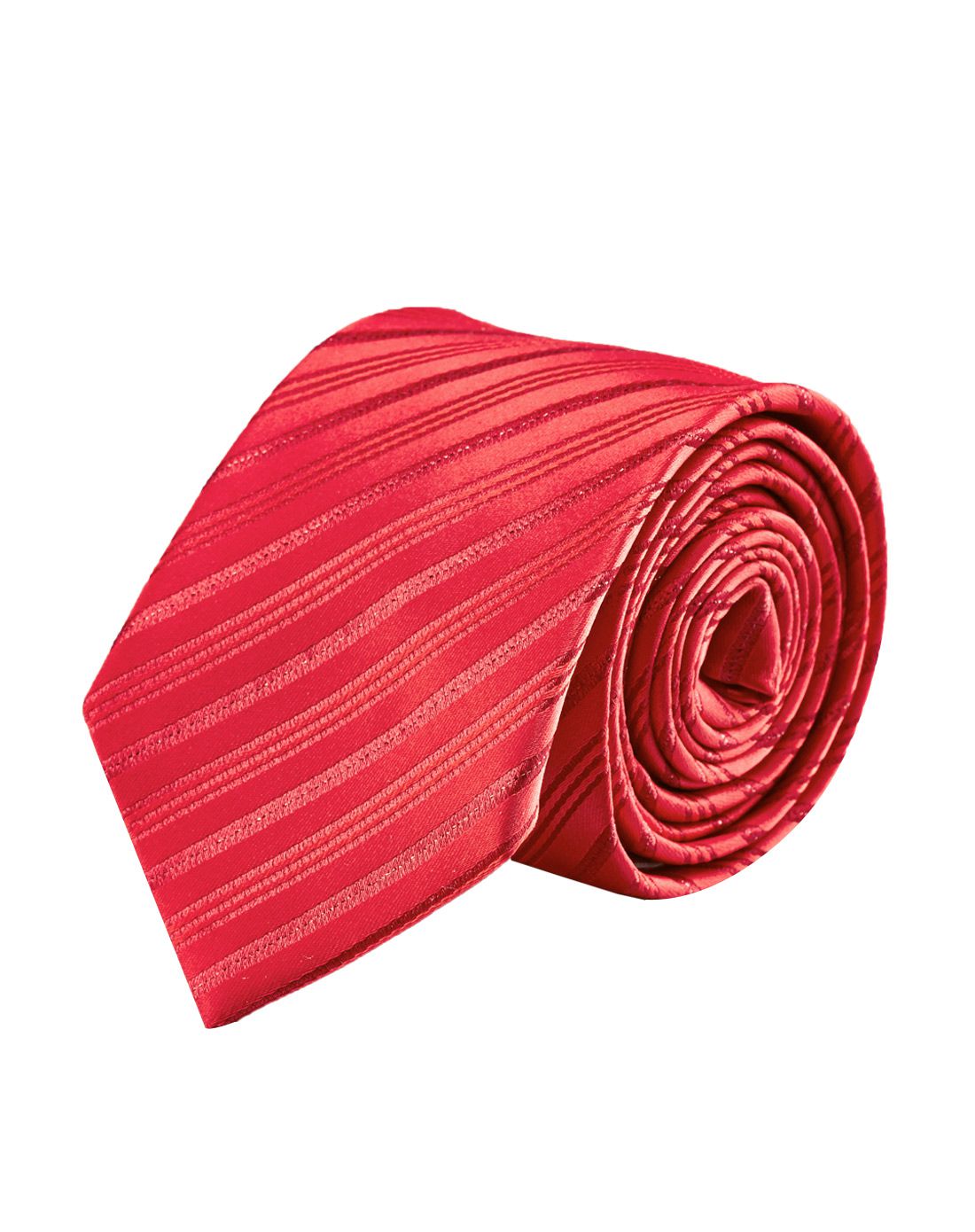 大红条纹婚庆宴会领带