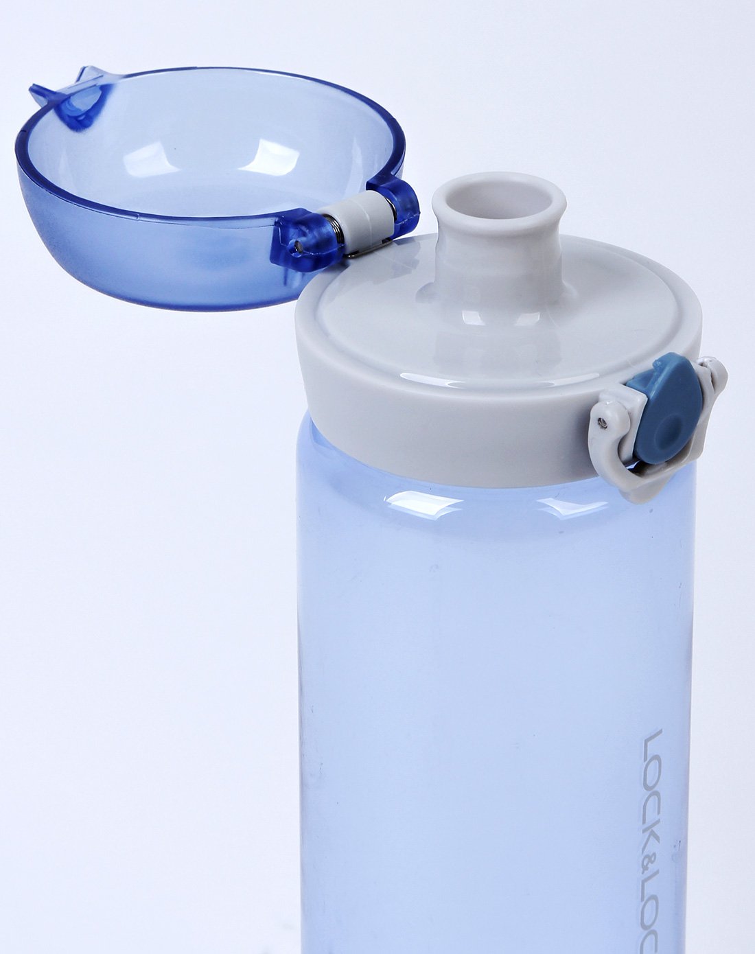 乐扣乐扣一键式弹跳便携塑料水杯 550ml蓝色