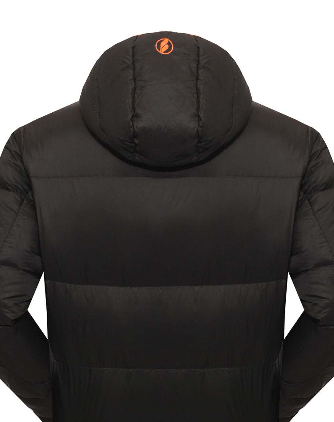 宝美beaume 加厚柔软 男款黑色连帽羽绒服 可收纳