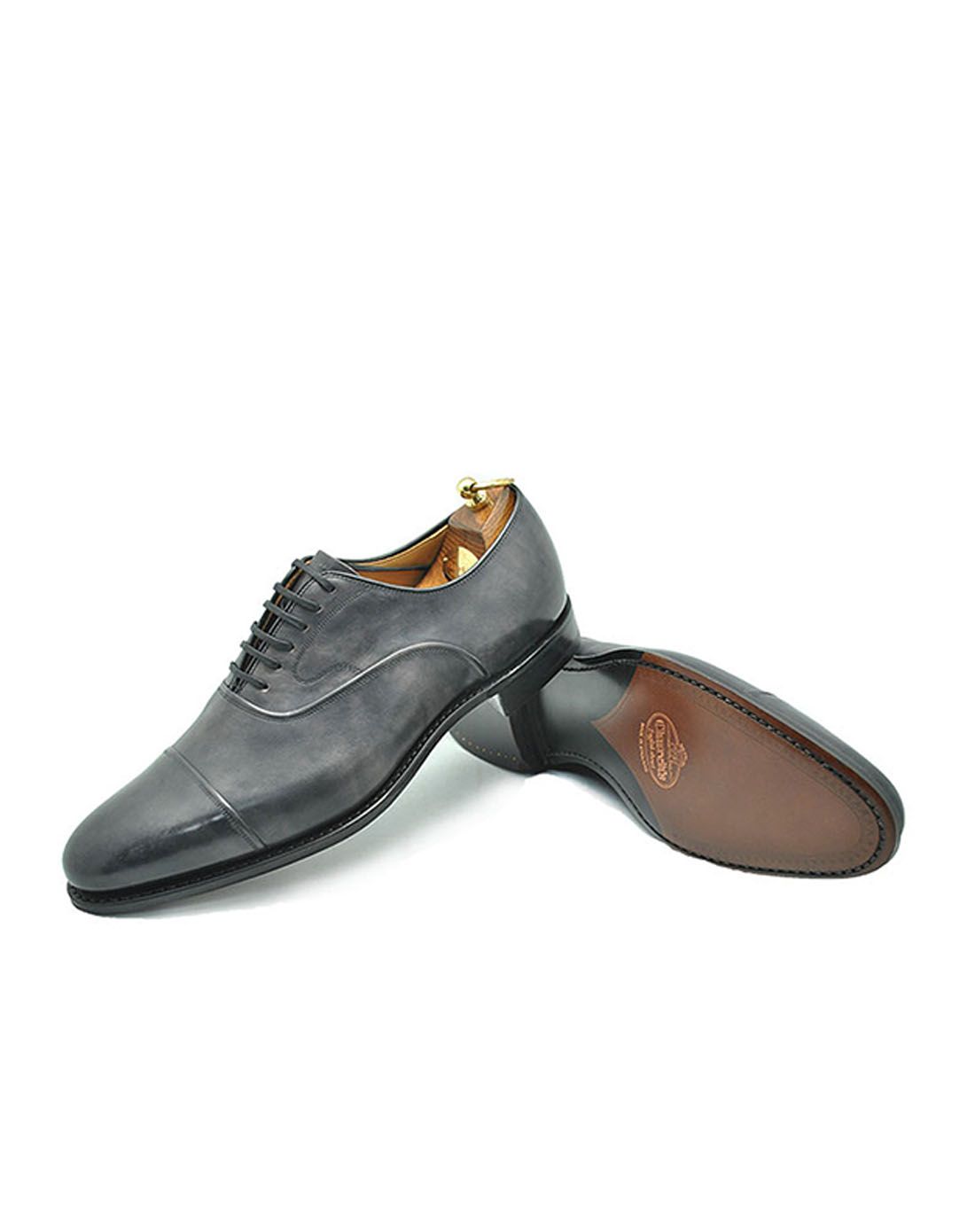 churchs男女鞋英国进口定制手工牛皮系带正装商务男士皮鞋6958 58