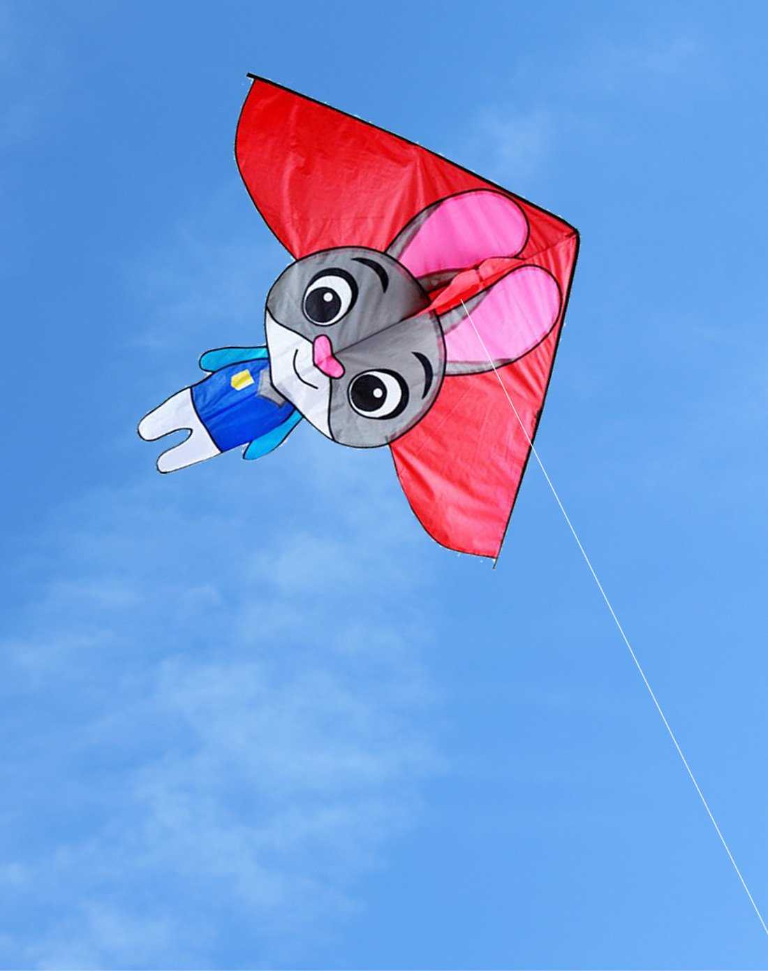 卡通萌兔风筝送18cm轮盘 200米拉力线