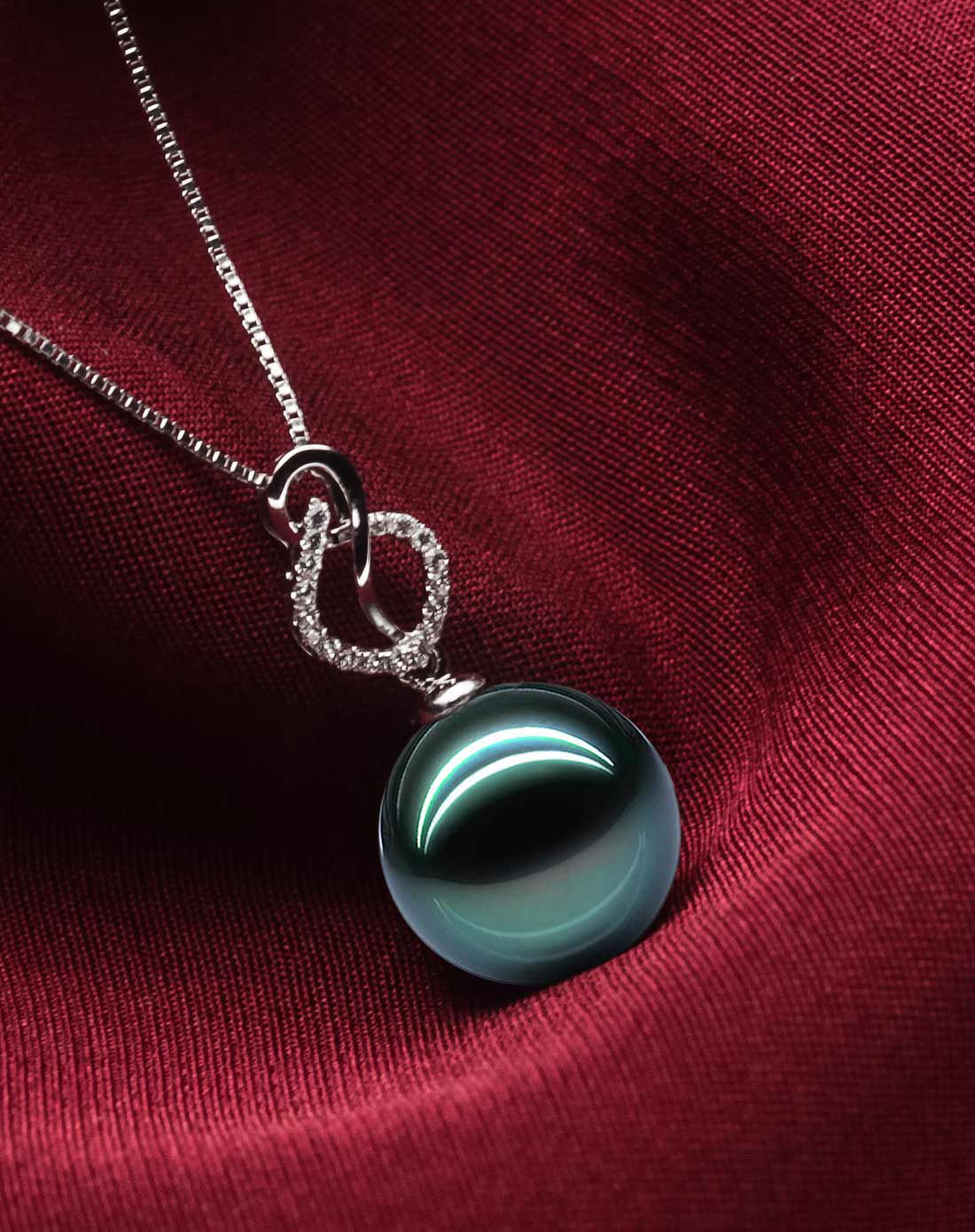 水年华snh珍珠水年华 -黑珍珠12-13mm奢华珍珠吊坠snh2014252_唯品会