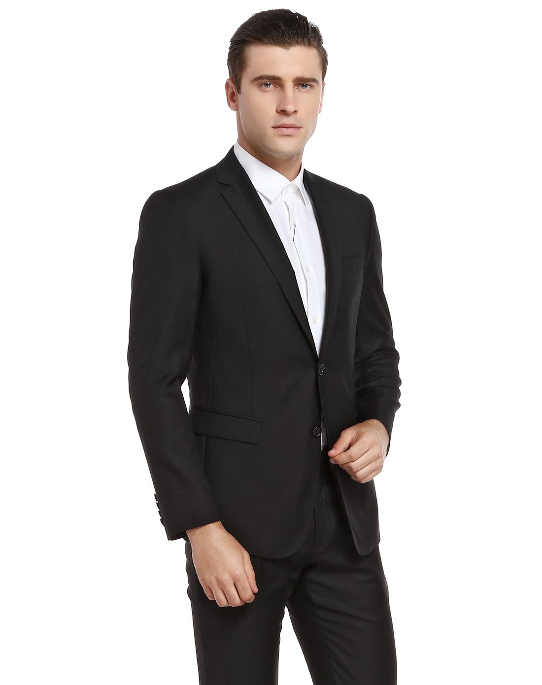 威斯康尼vskonne黑色欧美风时尚长袖西服914810150901_唯品会
