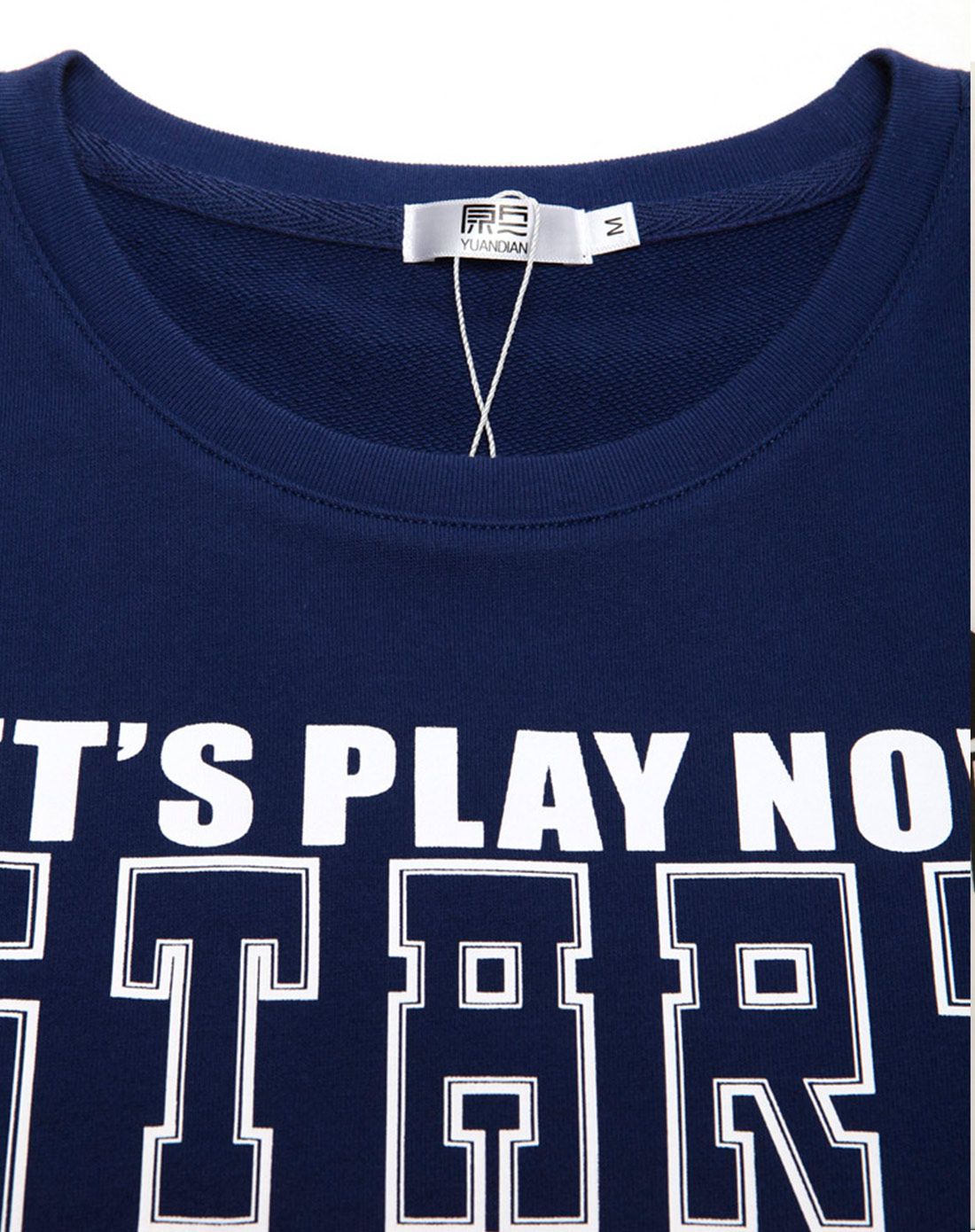 森马深蓝色字母时尚长袖连衣裙y2116140003-8800_唯品会