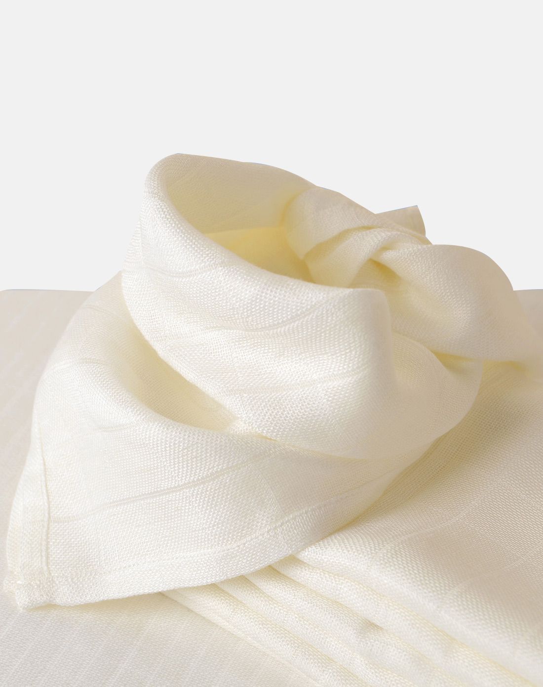 中性白色竹纤维方格宝宝口水巾(5条装)