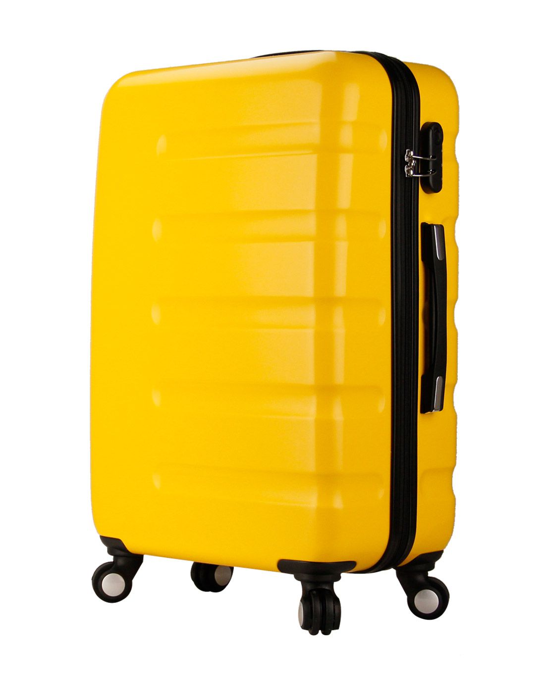艾格森/aigson横向波纹黄色拉杆箱24寸