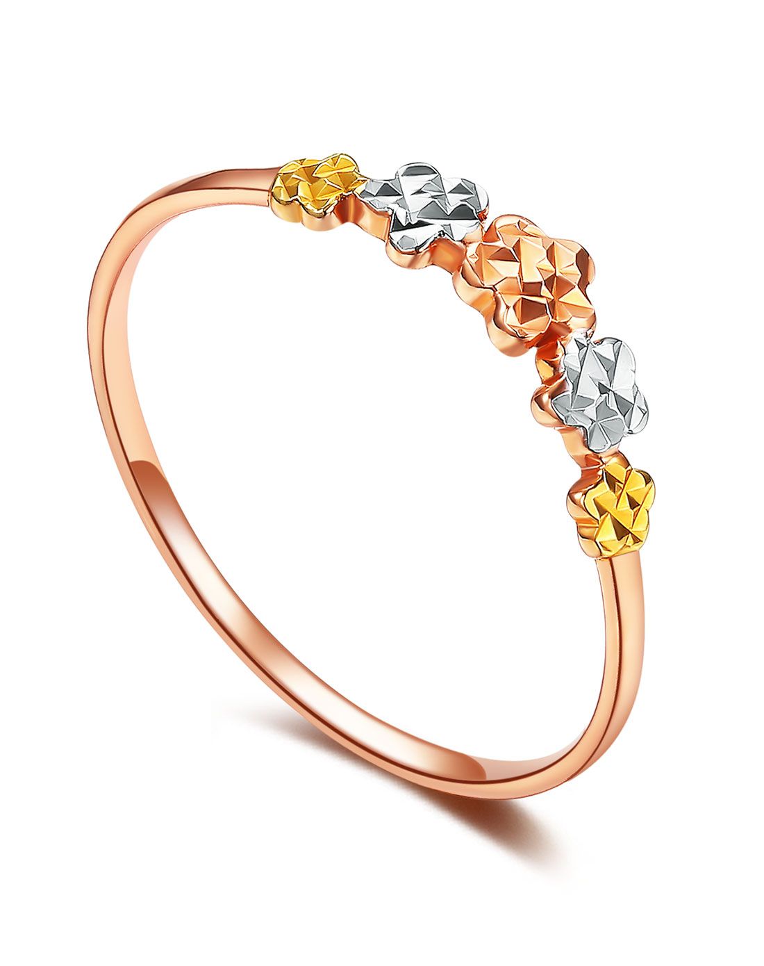 潮宏基 花帘 18k金戒指