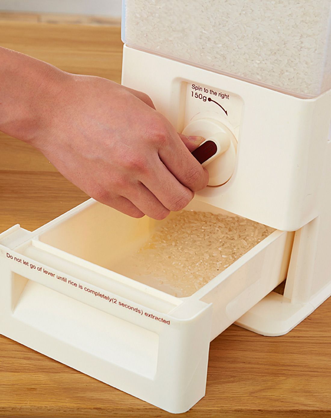 > 多功能防虫防潮自动计量米桶(米白)