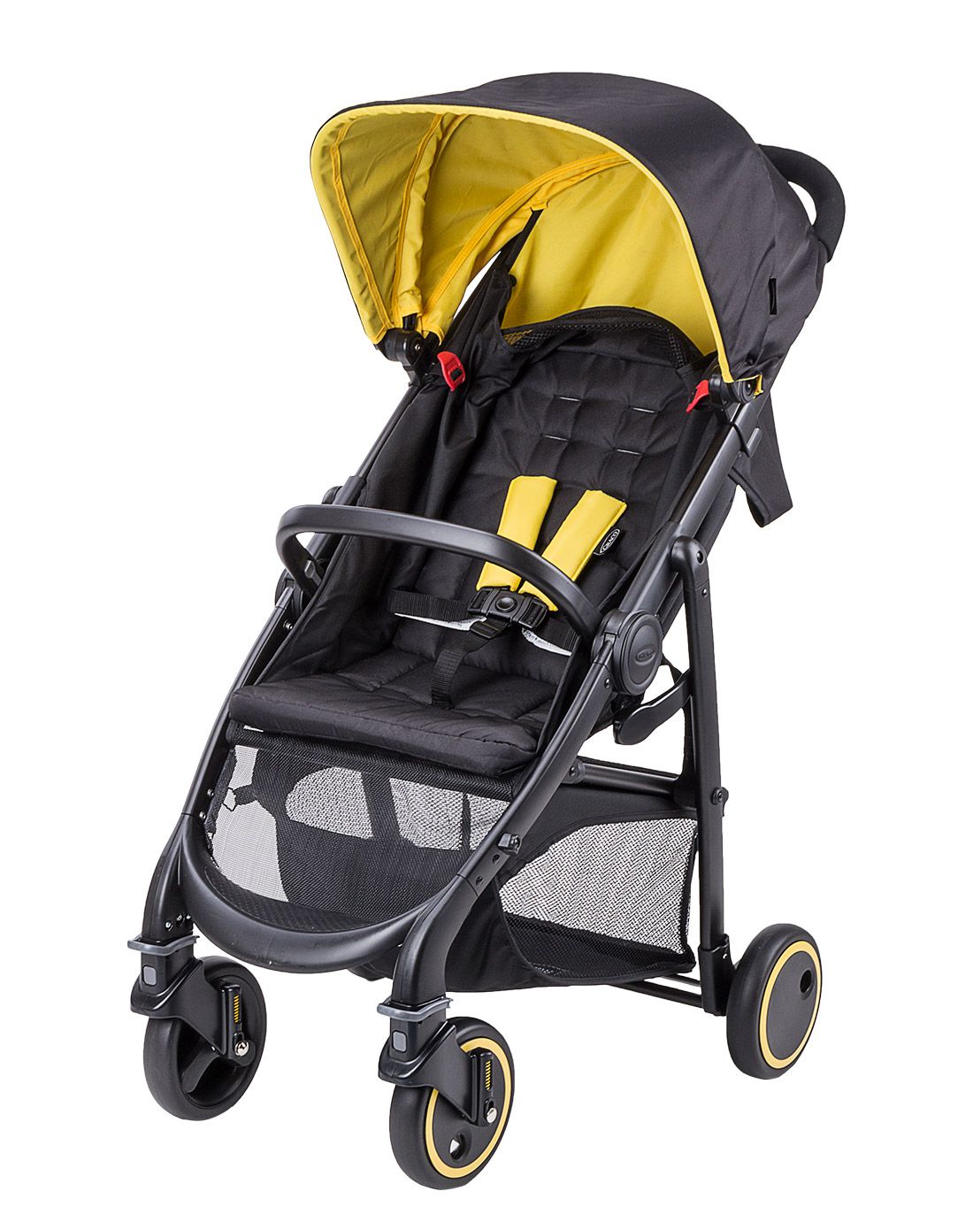 graco美国葛莱布洛斯系列轻巧儿童推车 黑黄色 0-3岁