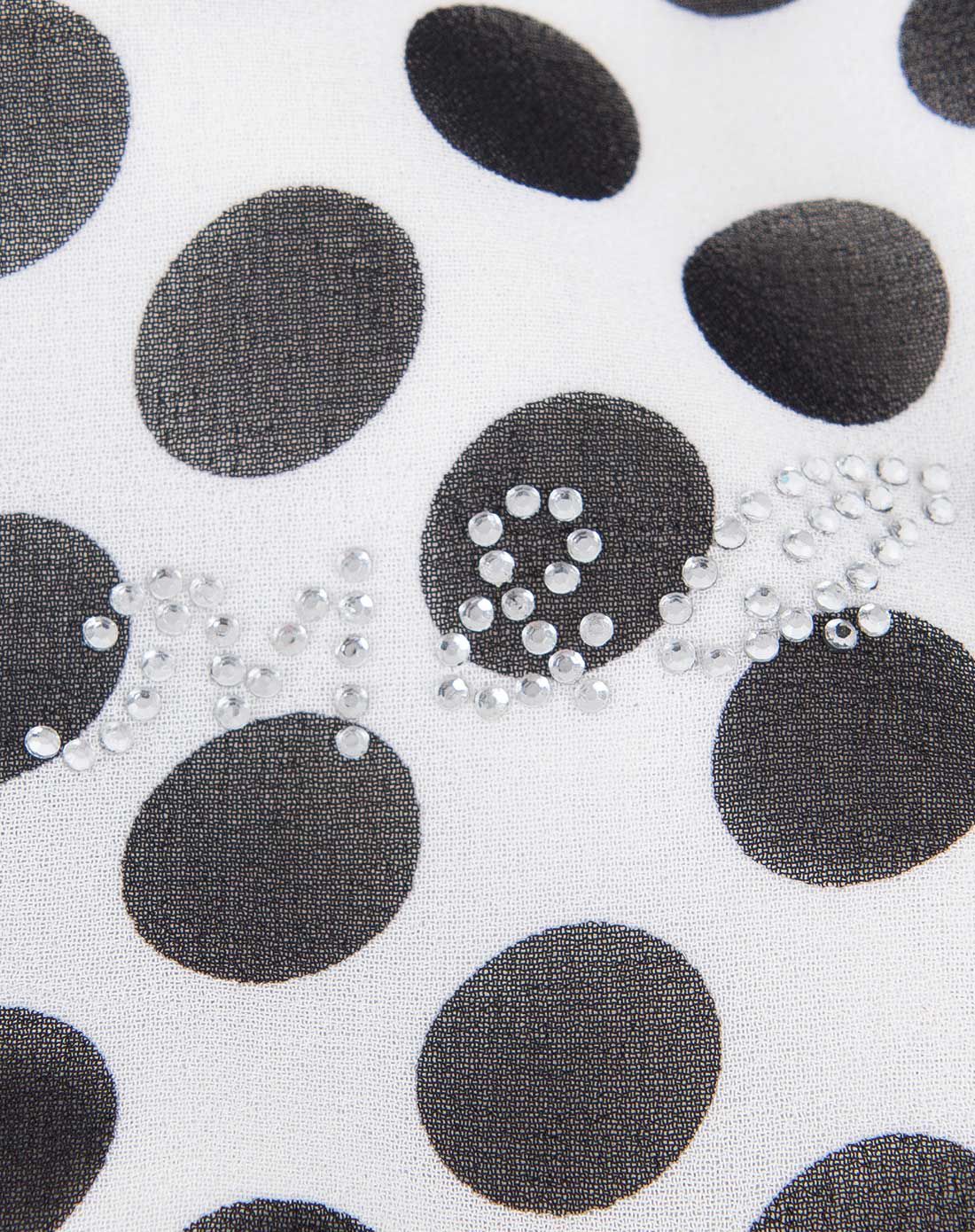 女童白底黑点背心裙