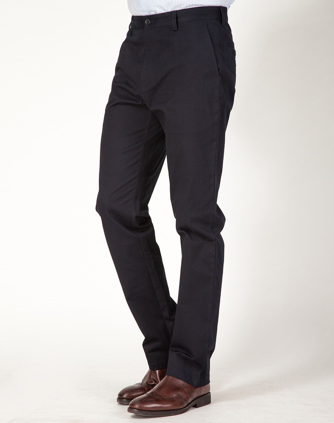 舒适藏青色休闲裤