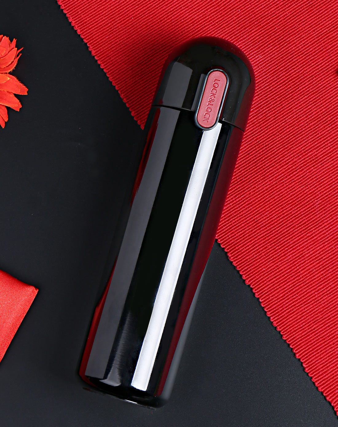 乐扣乐扣创意胶囊马克杯保温杯带茶网 300ml黑色