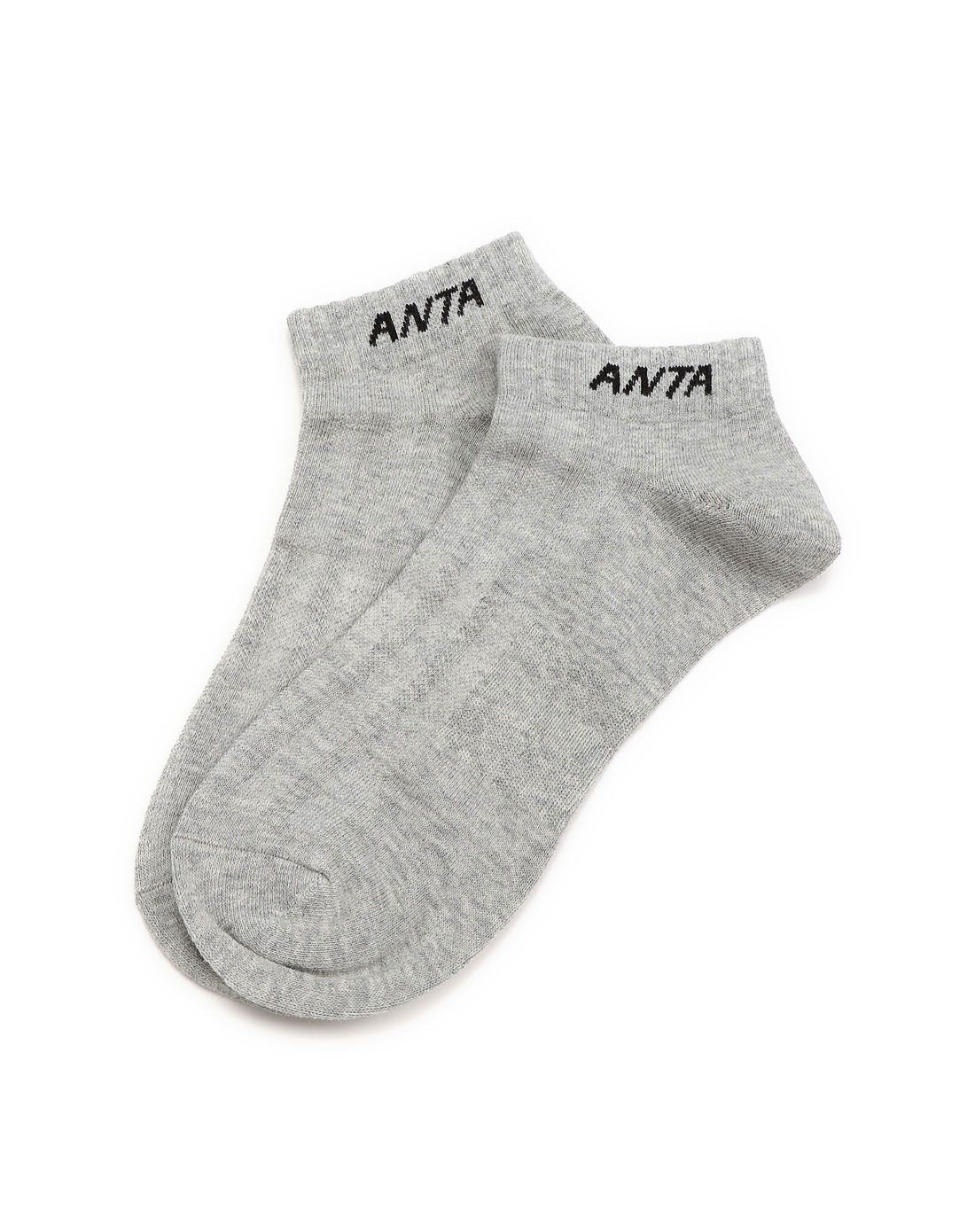 舒适型 男款浅灰色运动平板短袜