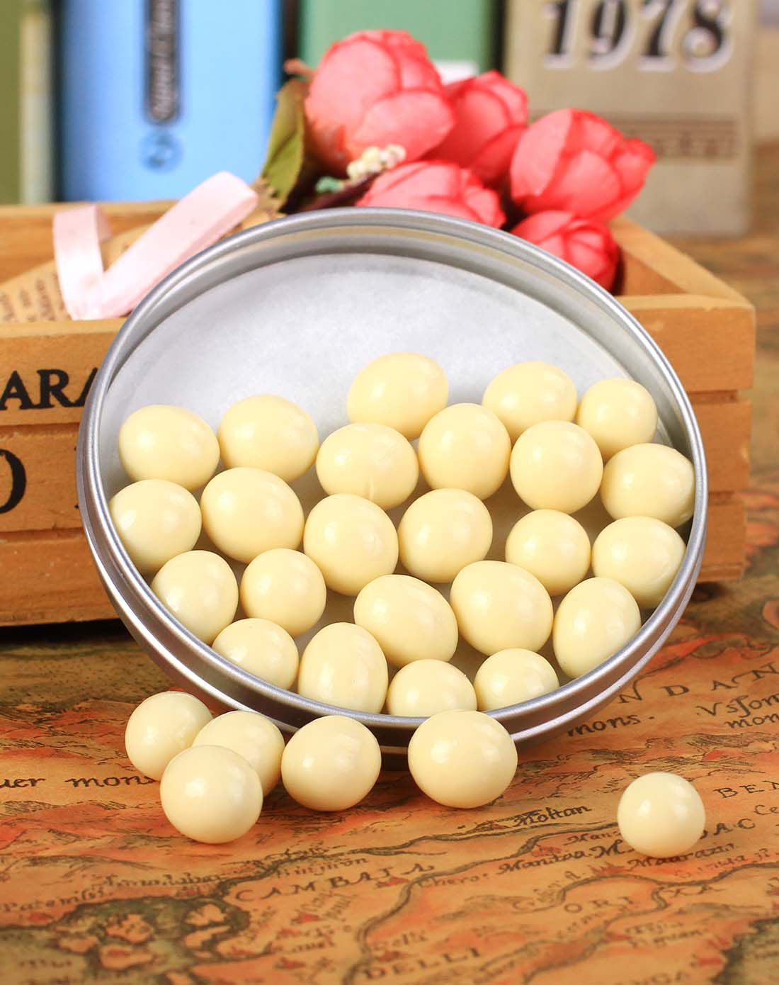 kizandy 美国进口 吻唇牛奶白巧克力豆40g