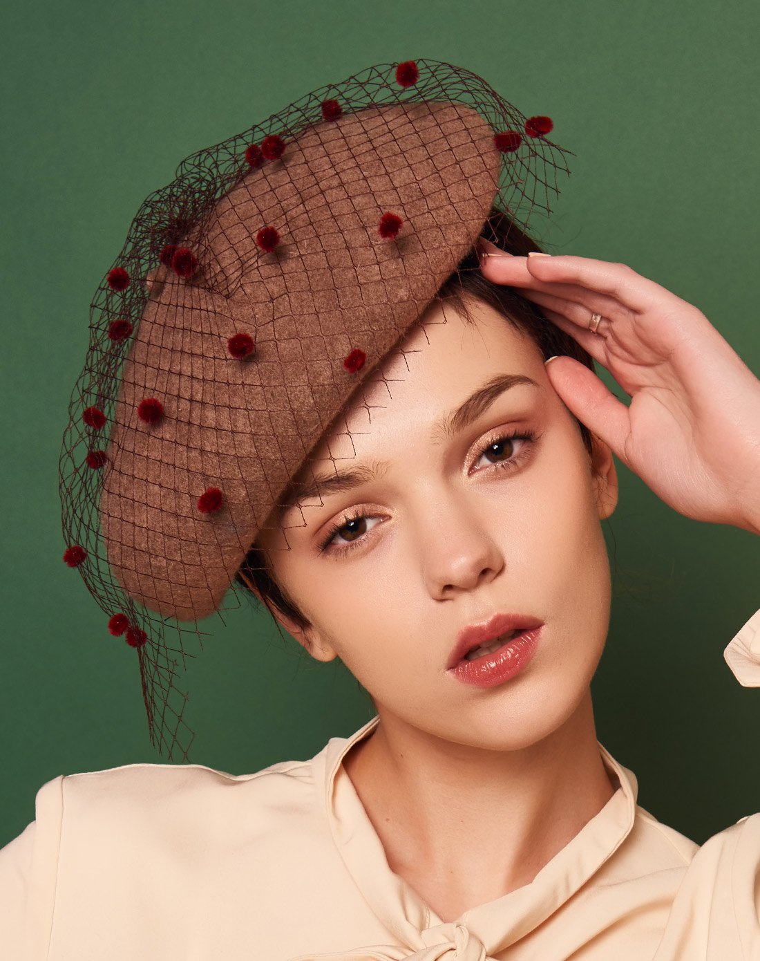 网纱画家帽贝雷帽