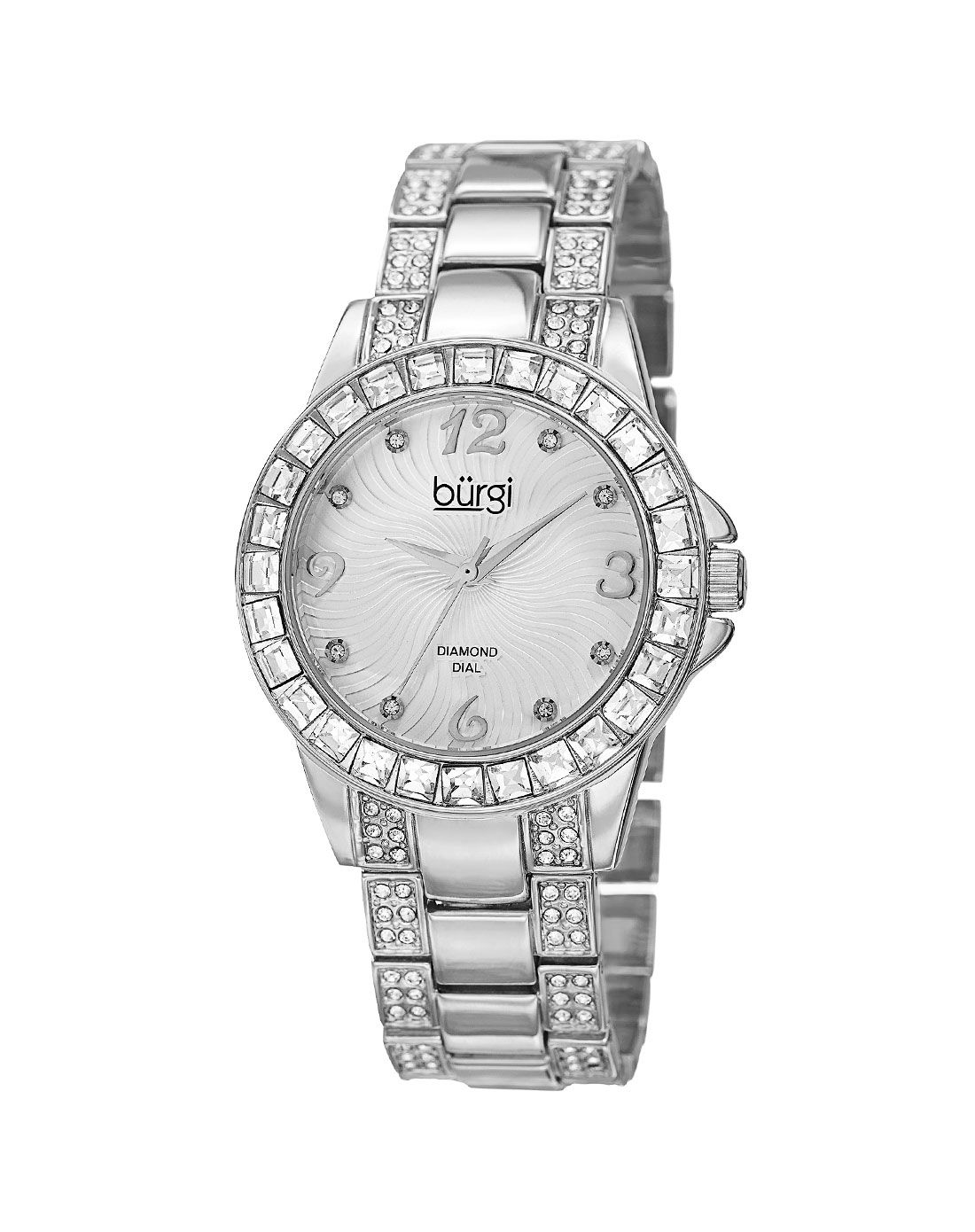 > burgi女装石英钻石手表bur137ss