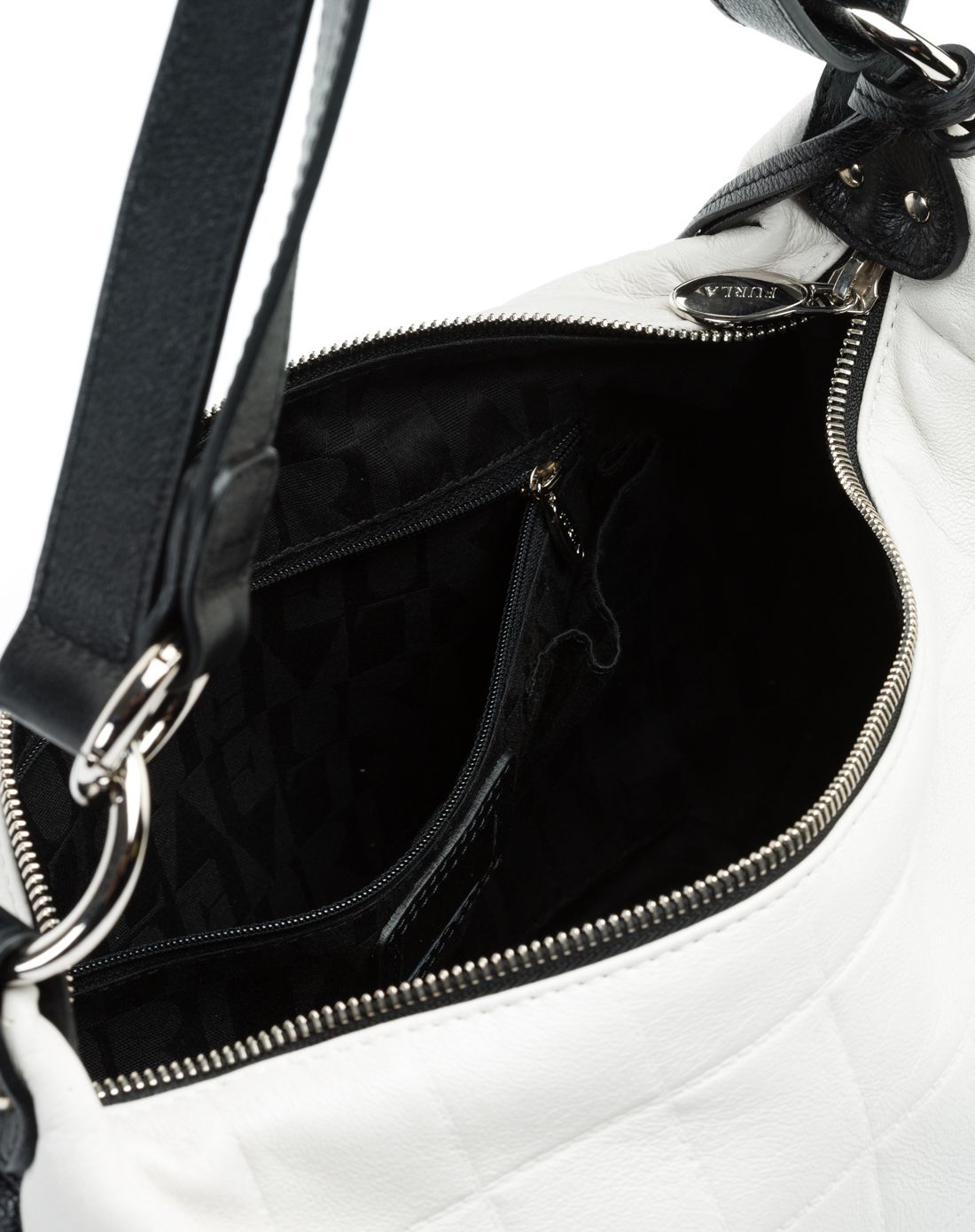 furla 包包精品专场furla黑色混白色饺子形女式手提包bdanbbc2vmask0