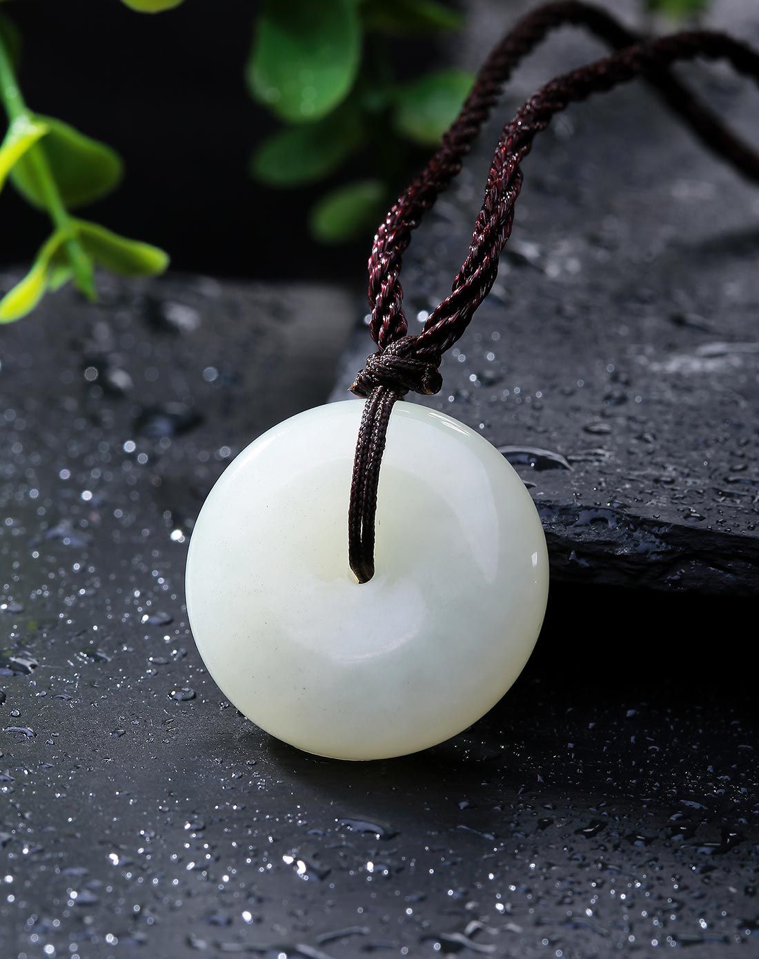 filial&love 和田玉吊坠 平安扣