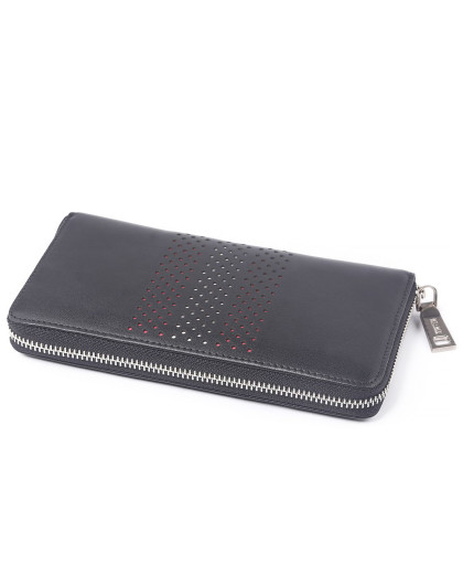 & mt·mit皮具联合专场男款黑色头层牛皮商务时尚钱包422201_唯品会