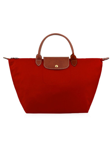 longchamp老红色大号手提包/单肩包