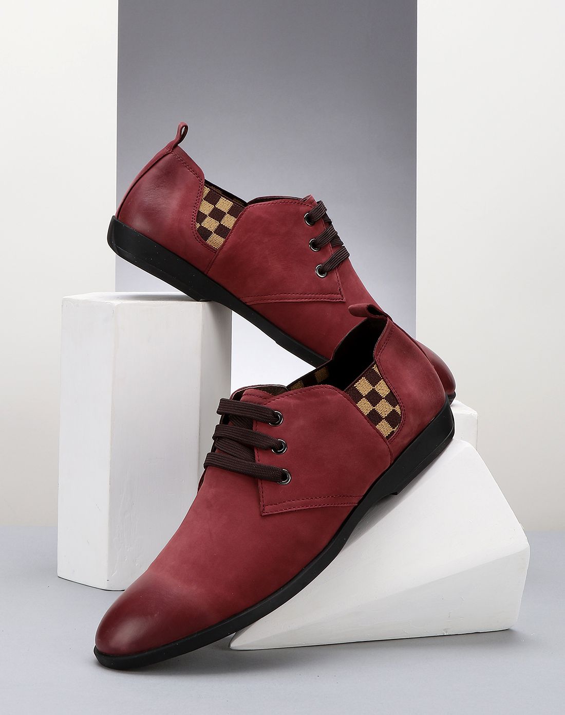 & 卡丹路cardanro男鞋混合特惠专场卡丹路cardanro 酒红色牛皮革舒适