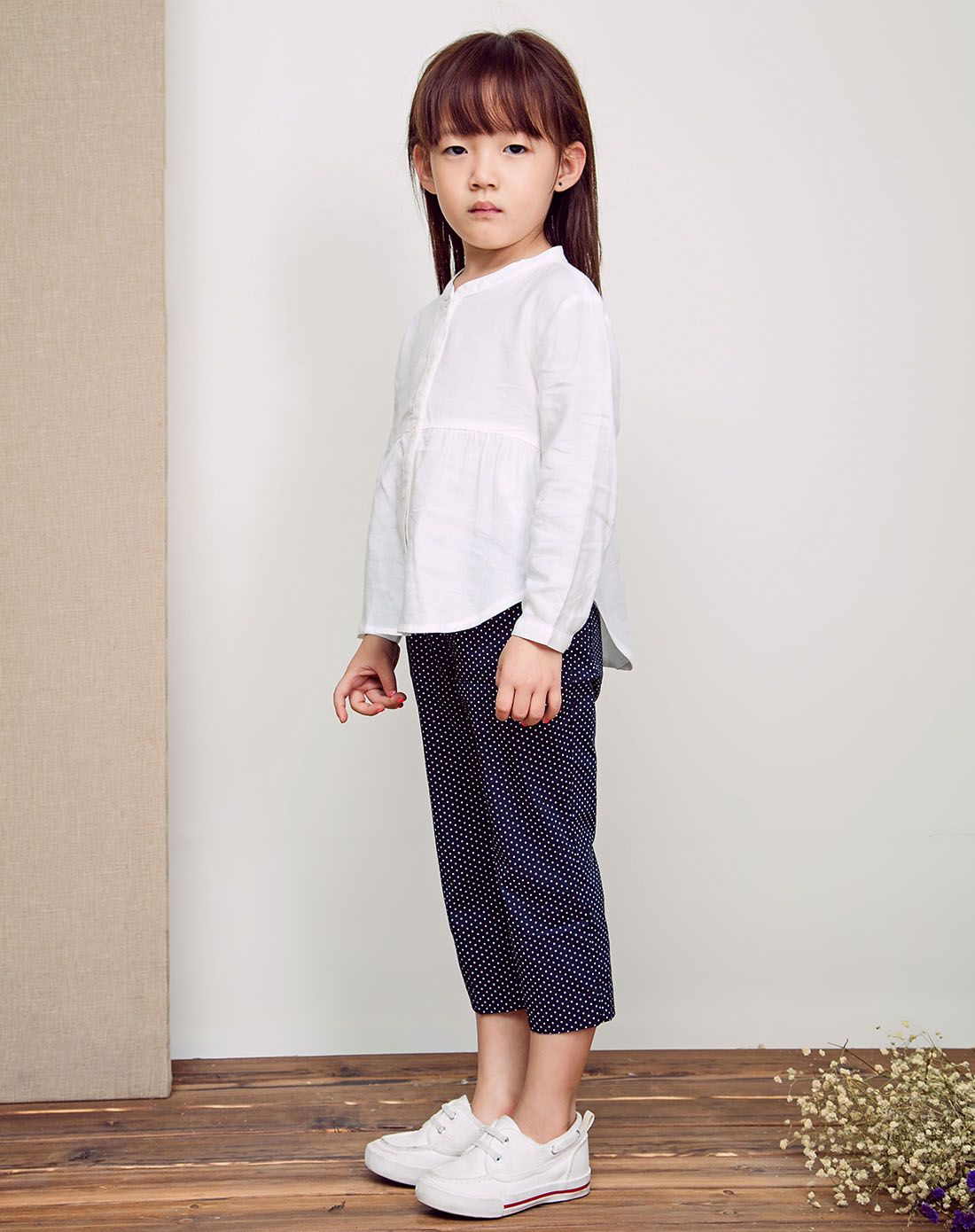 新年风童装特惠专场乐比悠悠 女童象牙白长袖衬衫rb15cs201022001