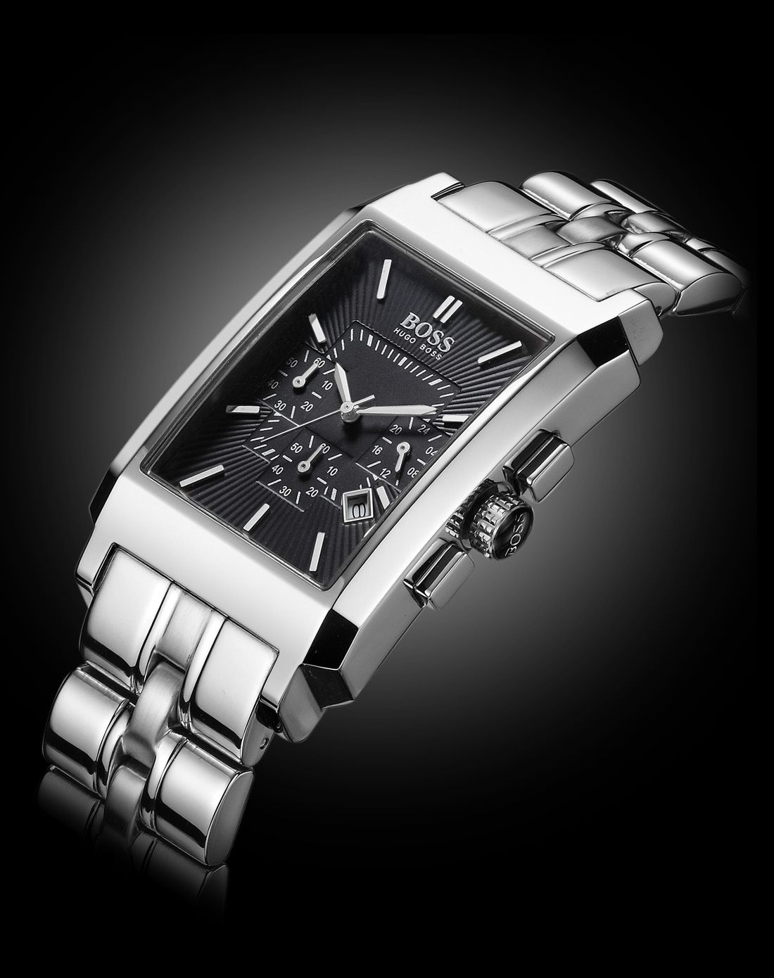 男士优雅沉稳方形计时时装表