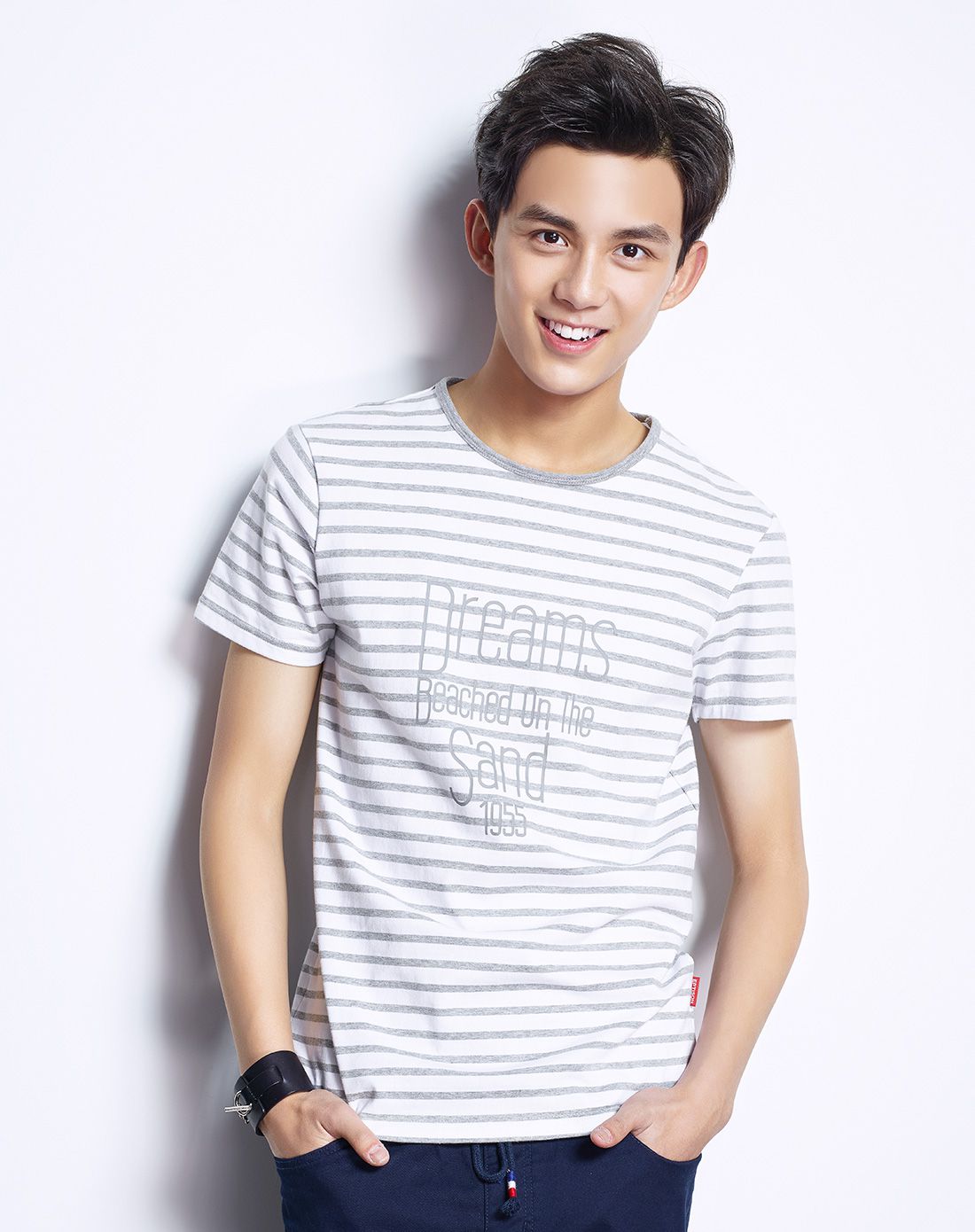 【吴磊明星同款】灰色短袖t恤