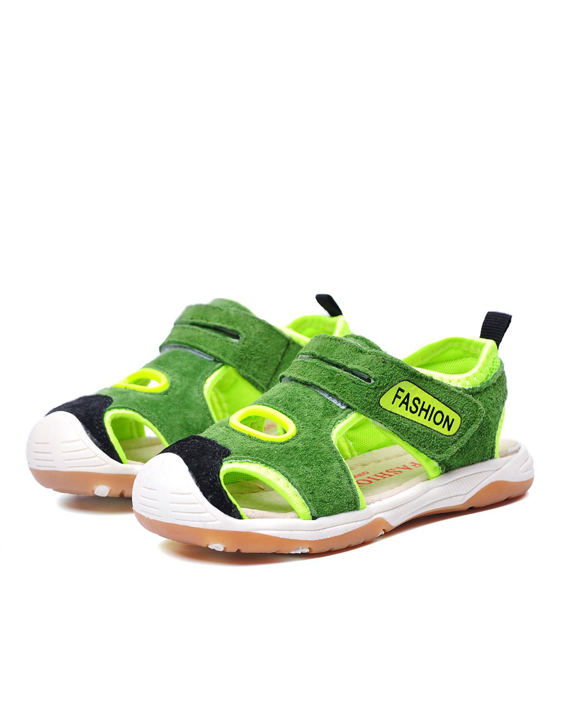 女宝宝绿色透气机能鞋