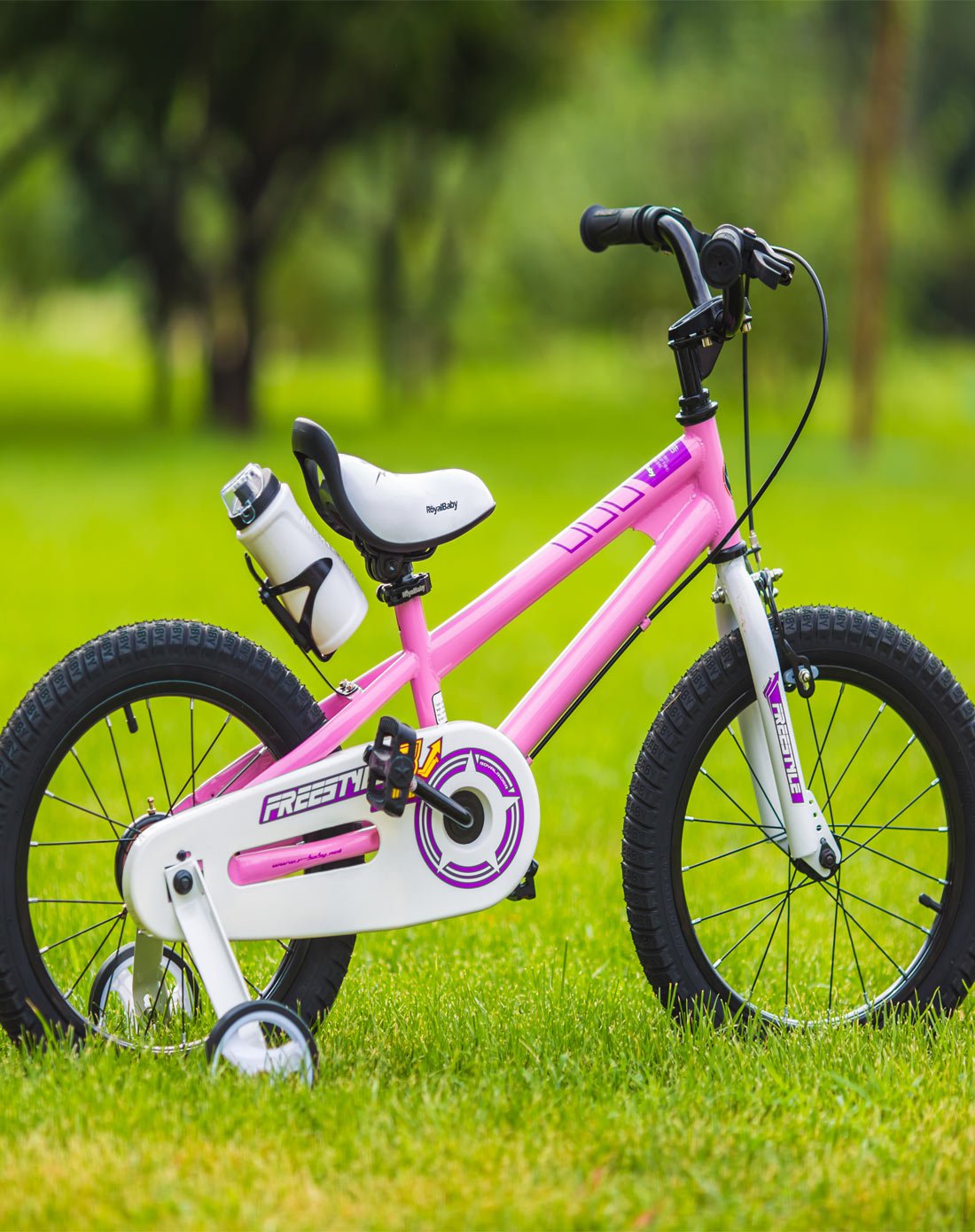 18寸表演车粉色5-9岁萌宝礼物