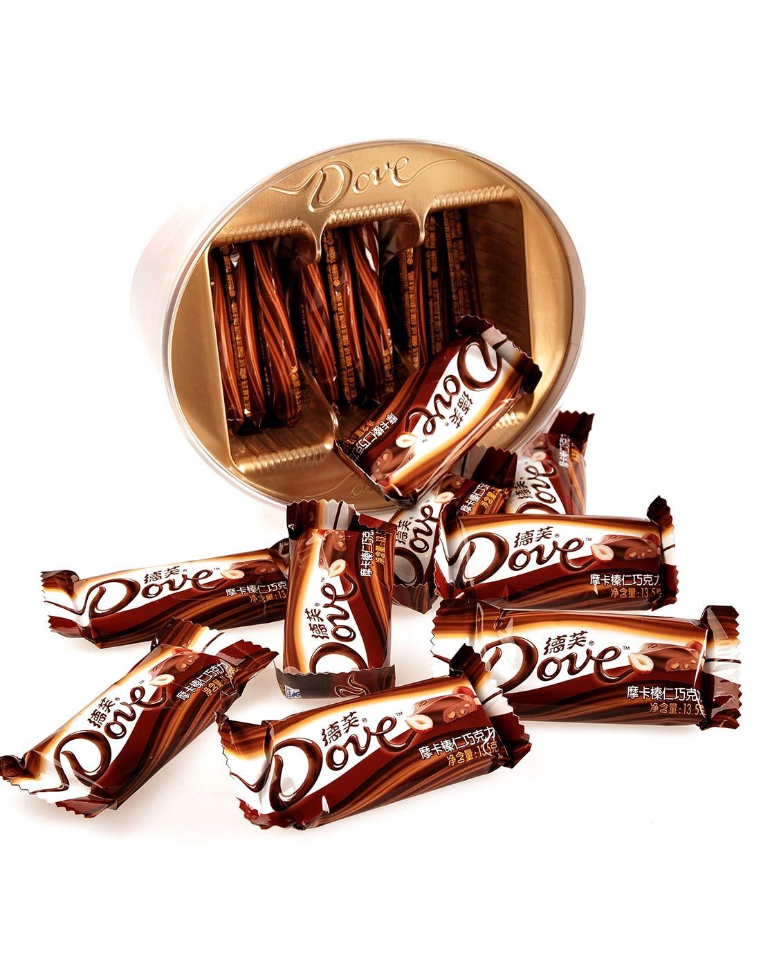 德芙摩卡榛仁巧克力碗装243g