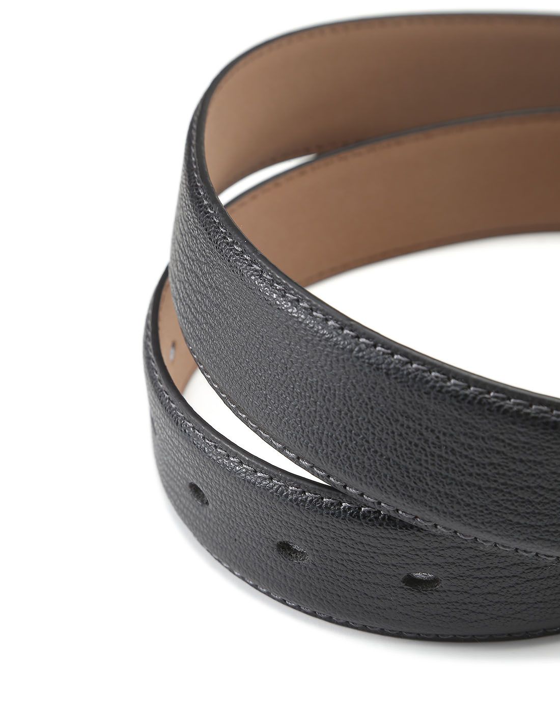 黑色二层牛皮商务皮带