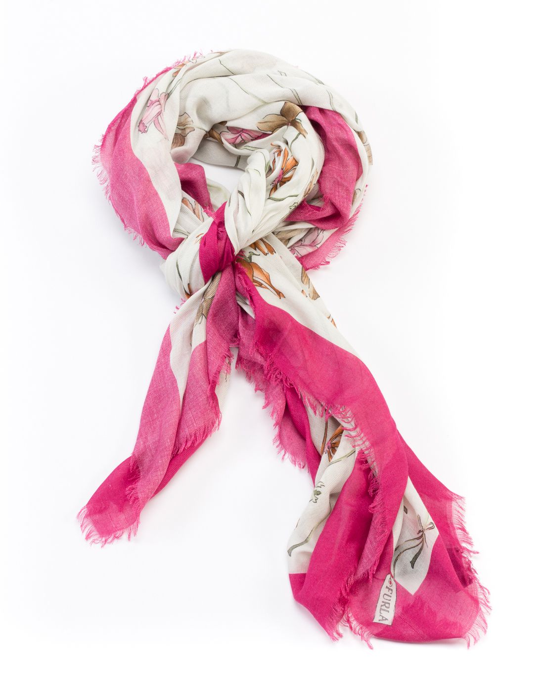 > furla粉红色女式围巾