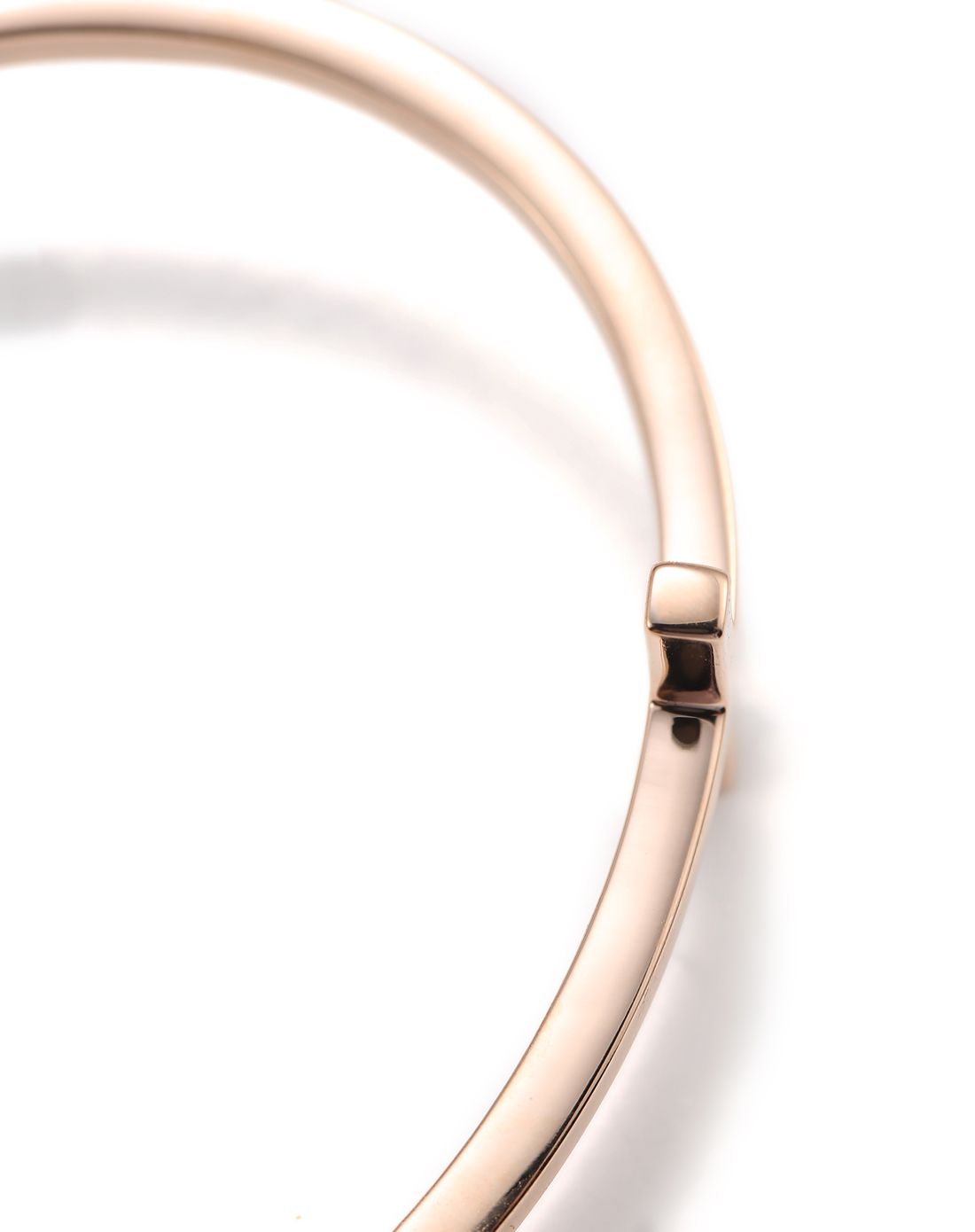 folli follie 玫瑰金色时尚经典开口手镯