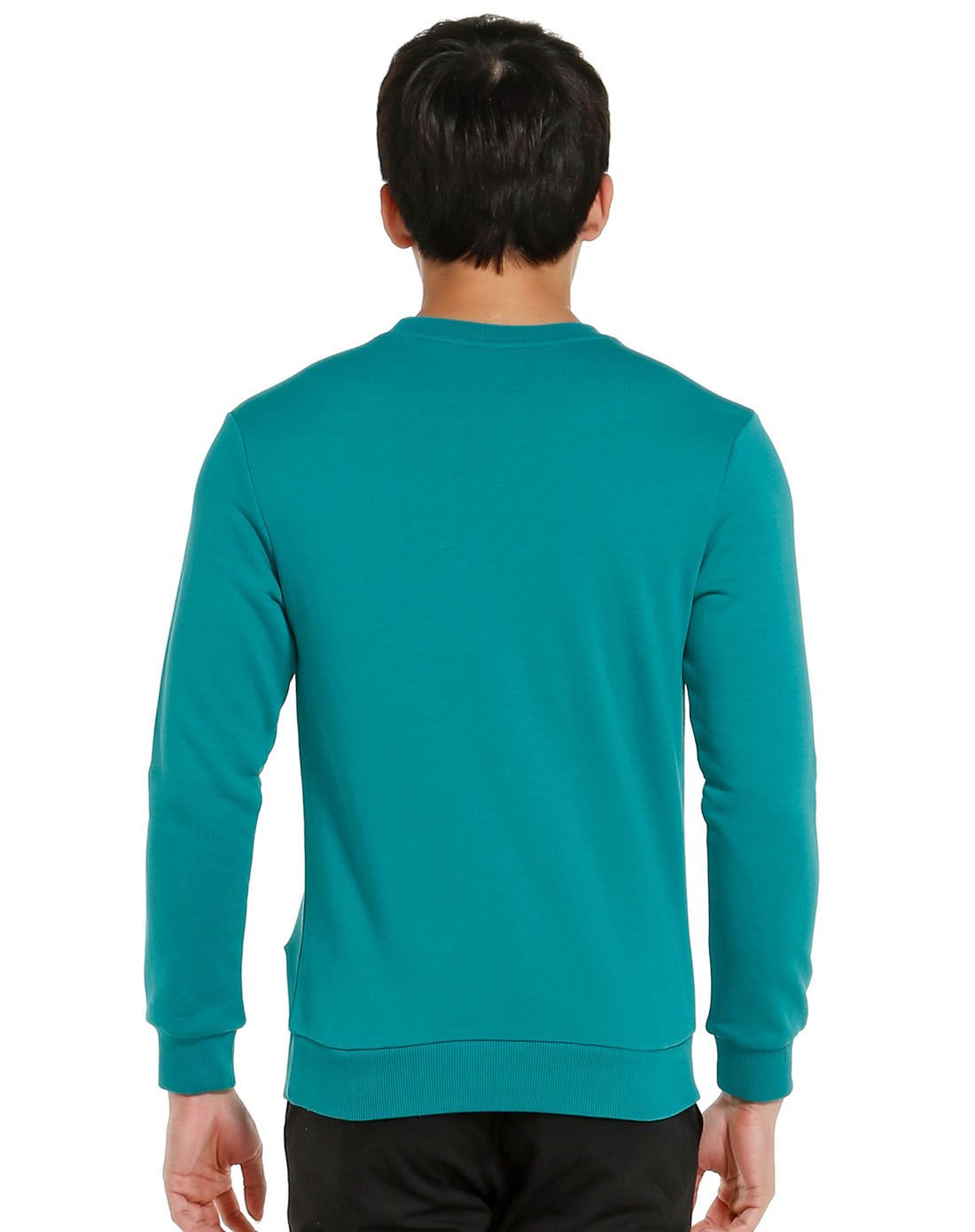 时尚单品 男款深青色套头卫衣