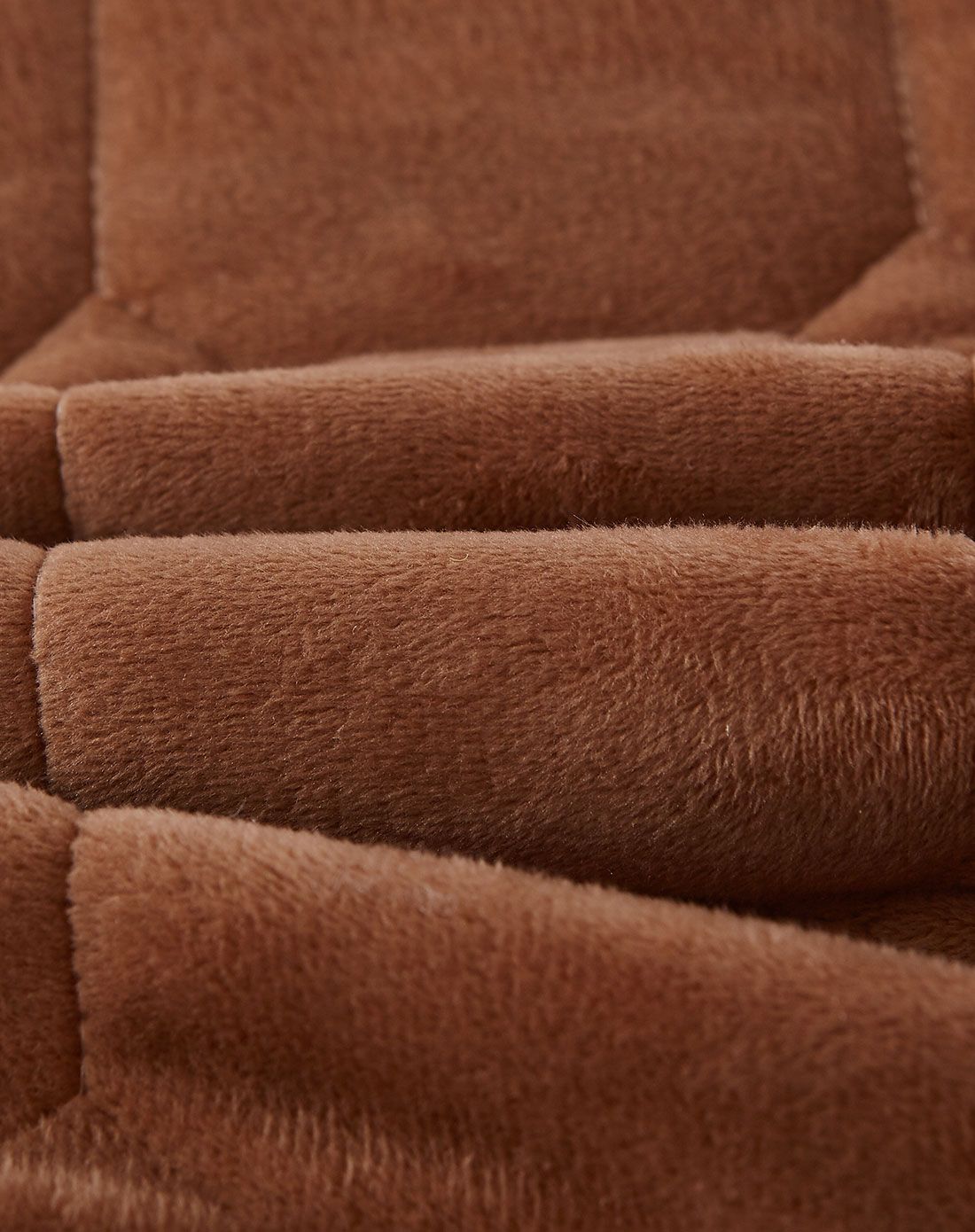 水晶绒立体床护垫-咖啡色 180*200cm