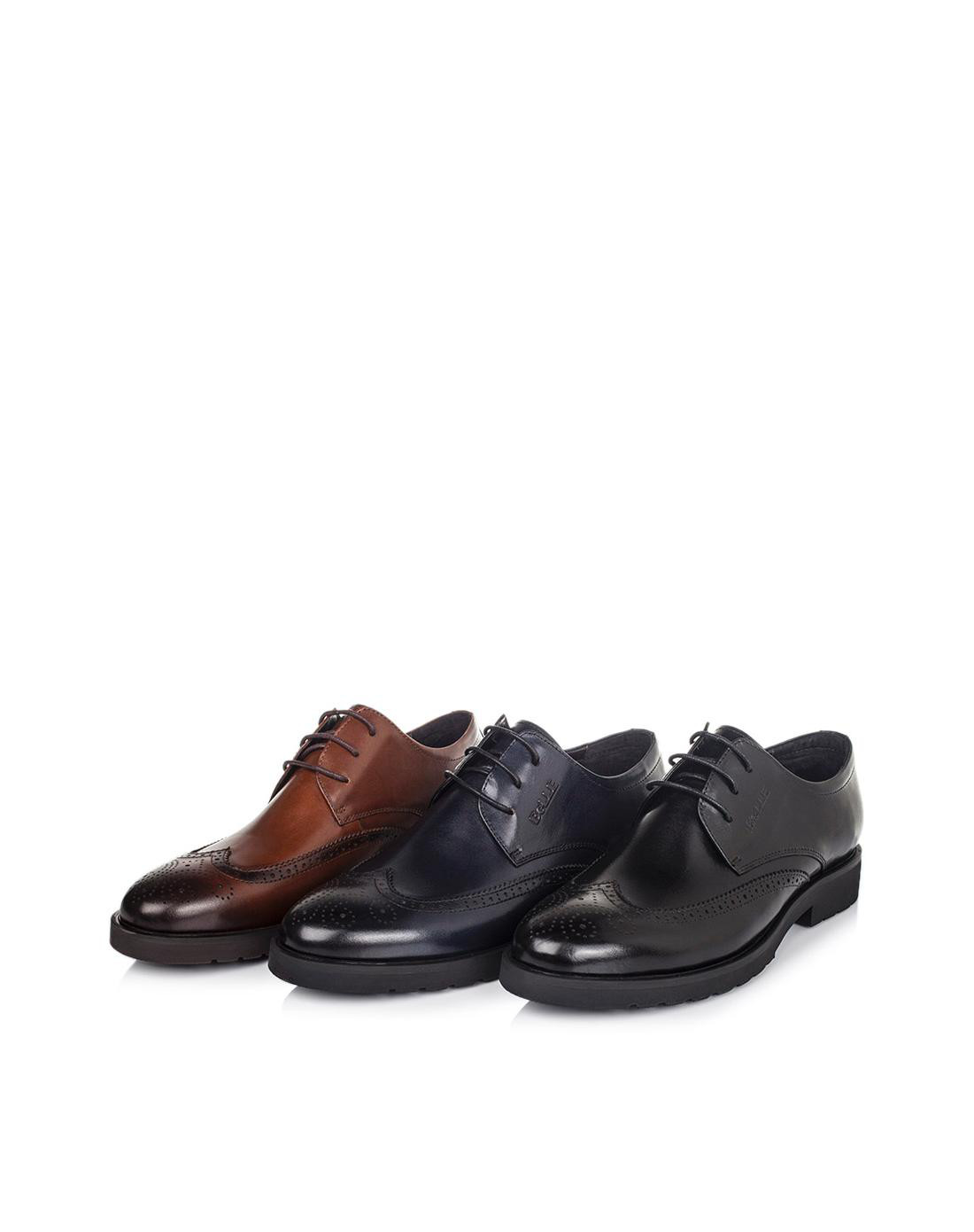 belle百丽2016秋季牛皮男皮鞋w01q1cm6