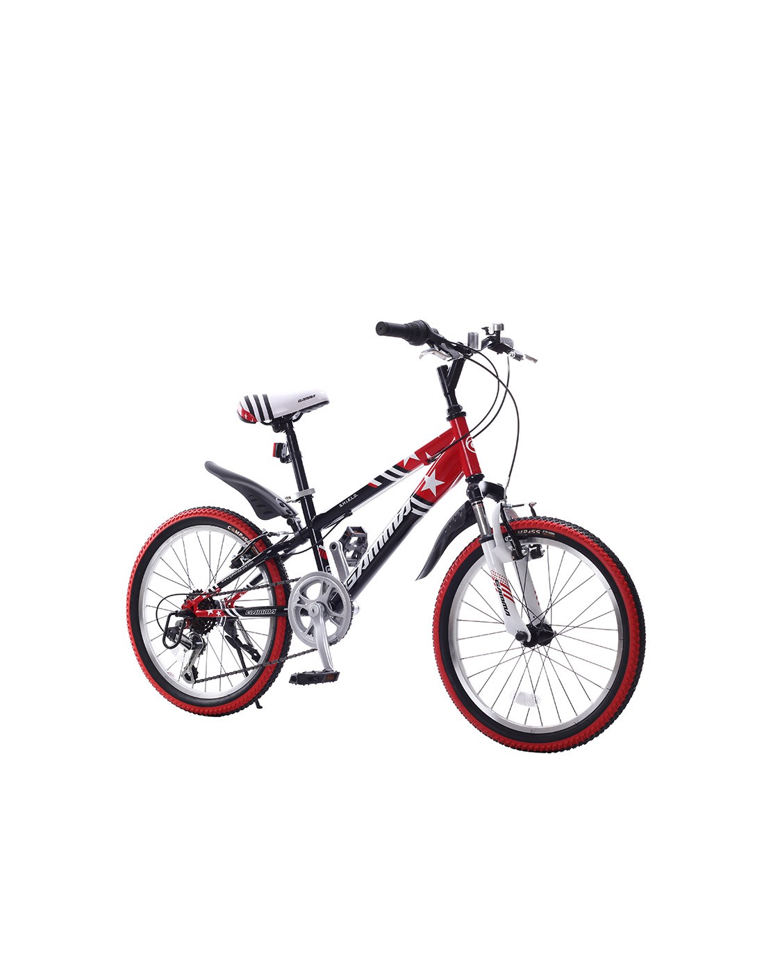 捷马gamma自行车专场直发货酷威2015版20寸 中性款红黑山地车 6速gm