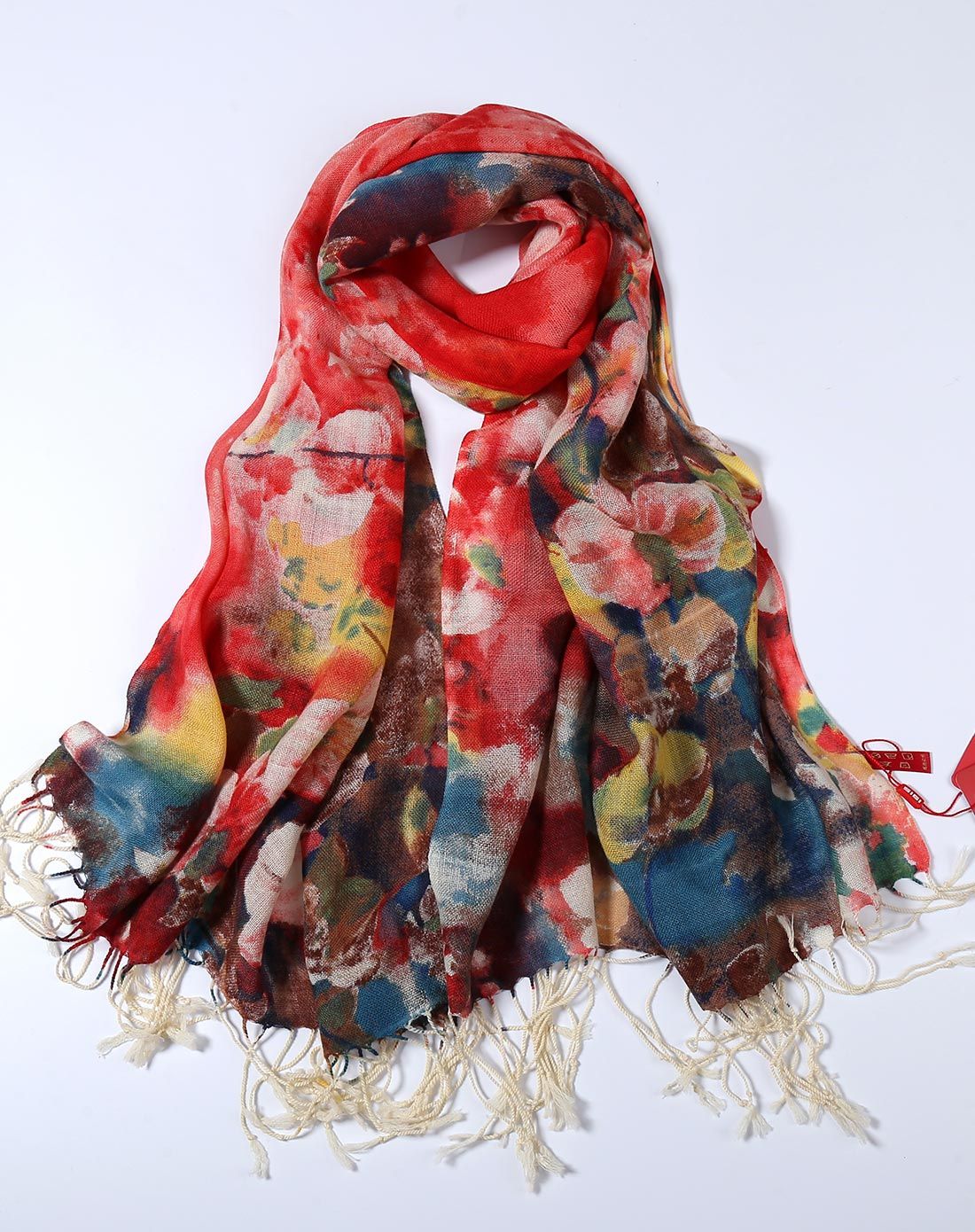 炫彩花色时尚保暖羊毛围巾