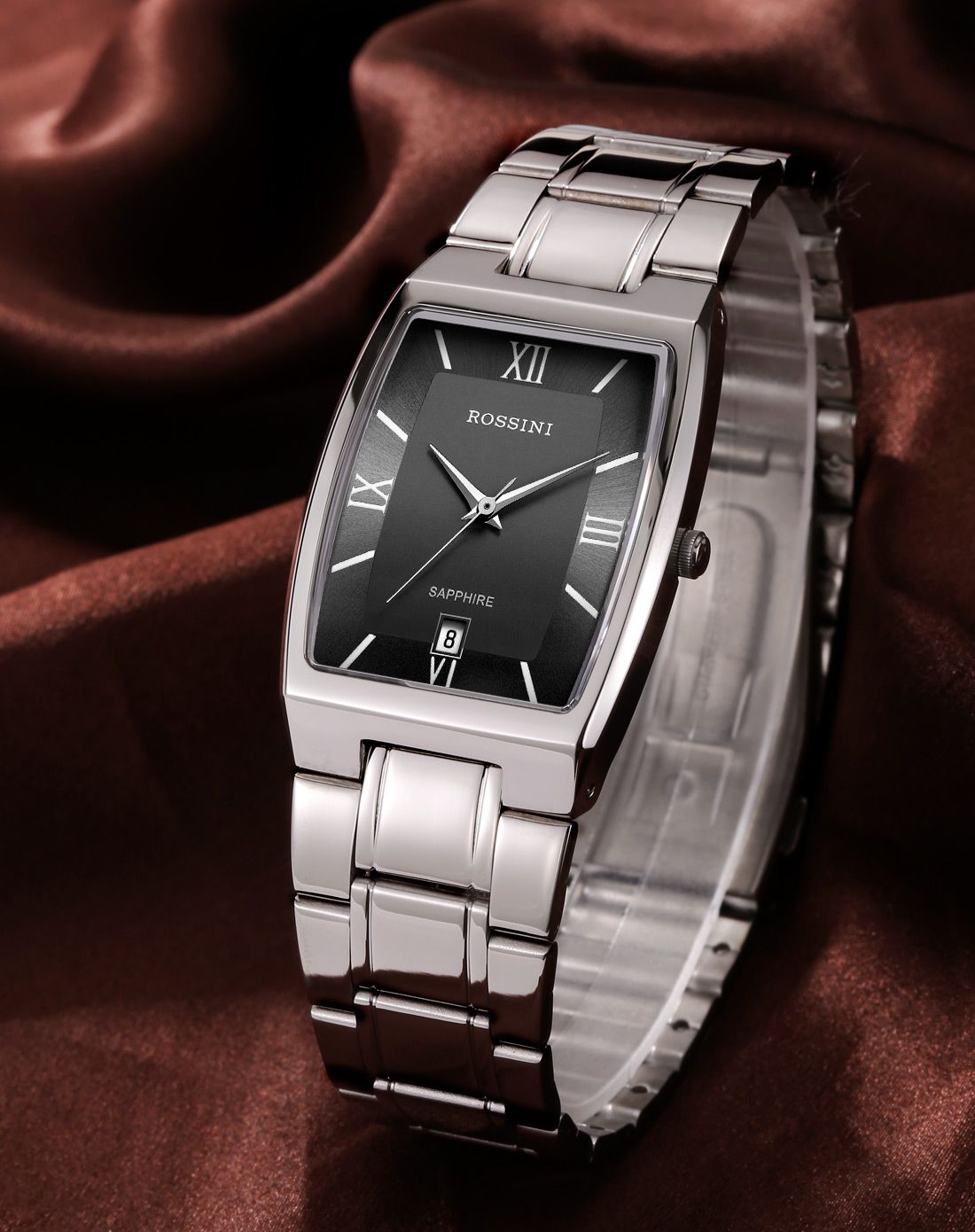 罗西尼rossini手表不锈钢石英机芯黑盘男表r1389r1389w03e_唯品会