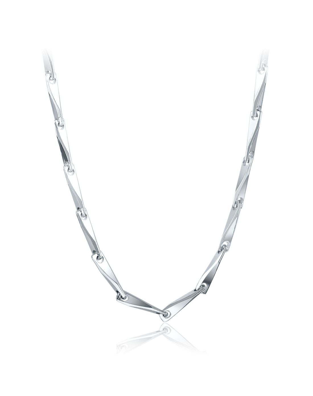 pt950铂金瓜子链白金项链女款(计价)约4.05g