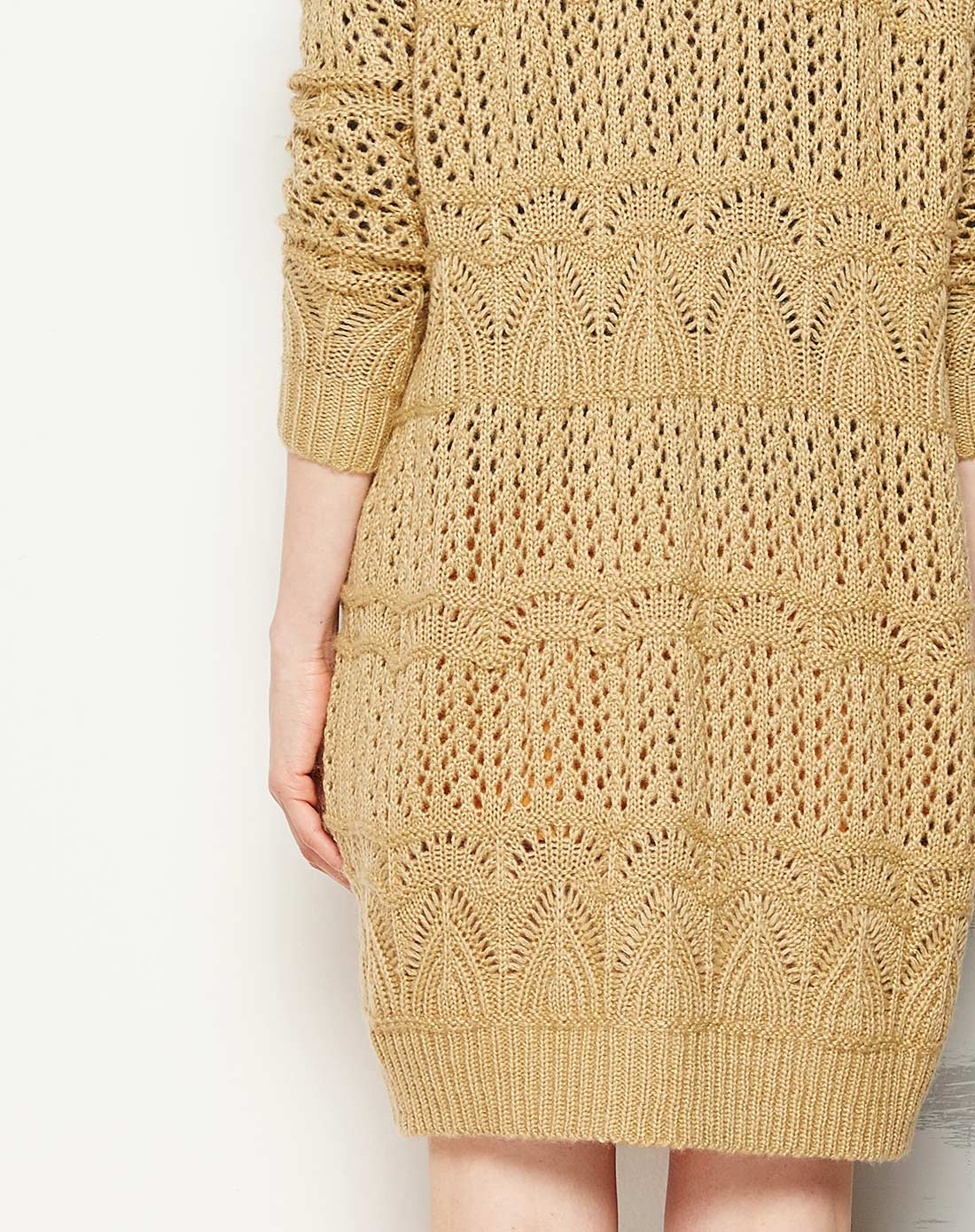 乔金黄时尚花样针织外套